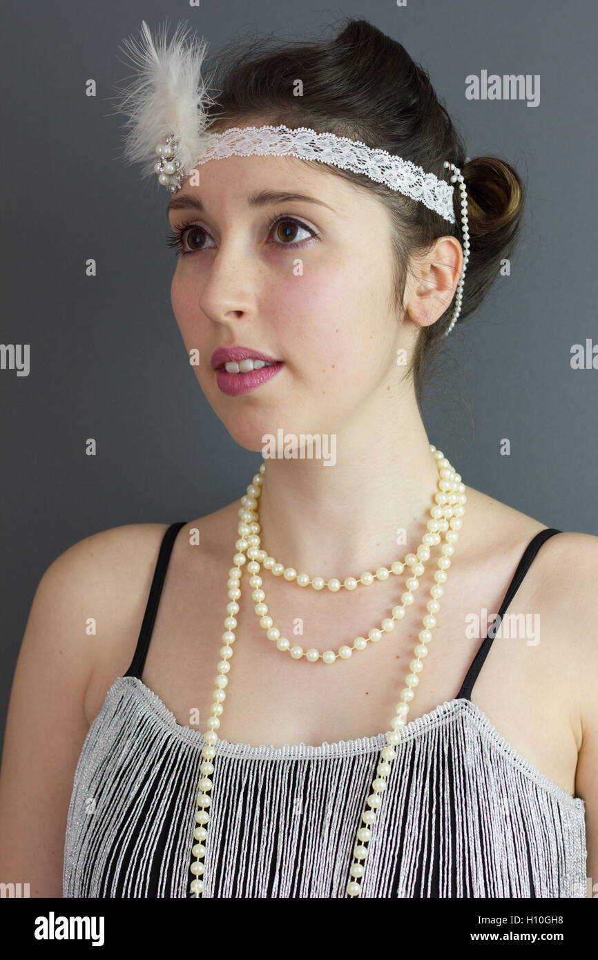 Flapper Girl Stock Photo 121100260 Alamy