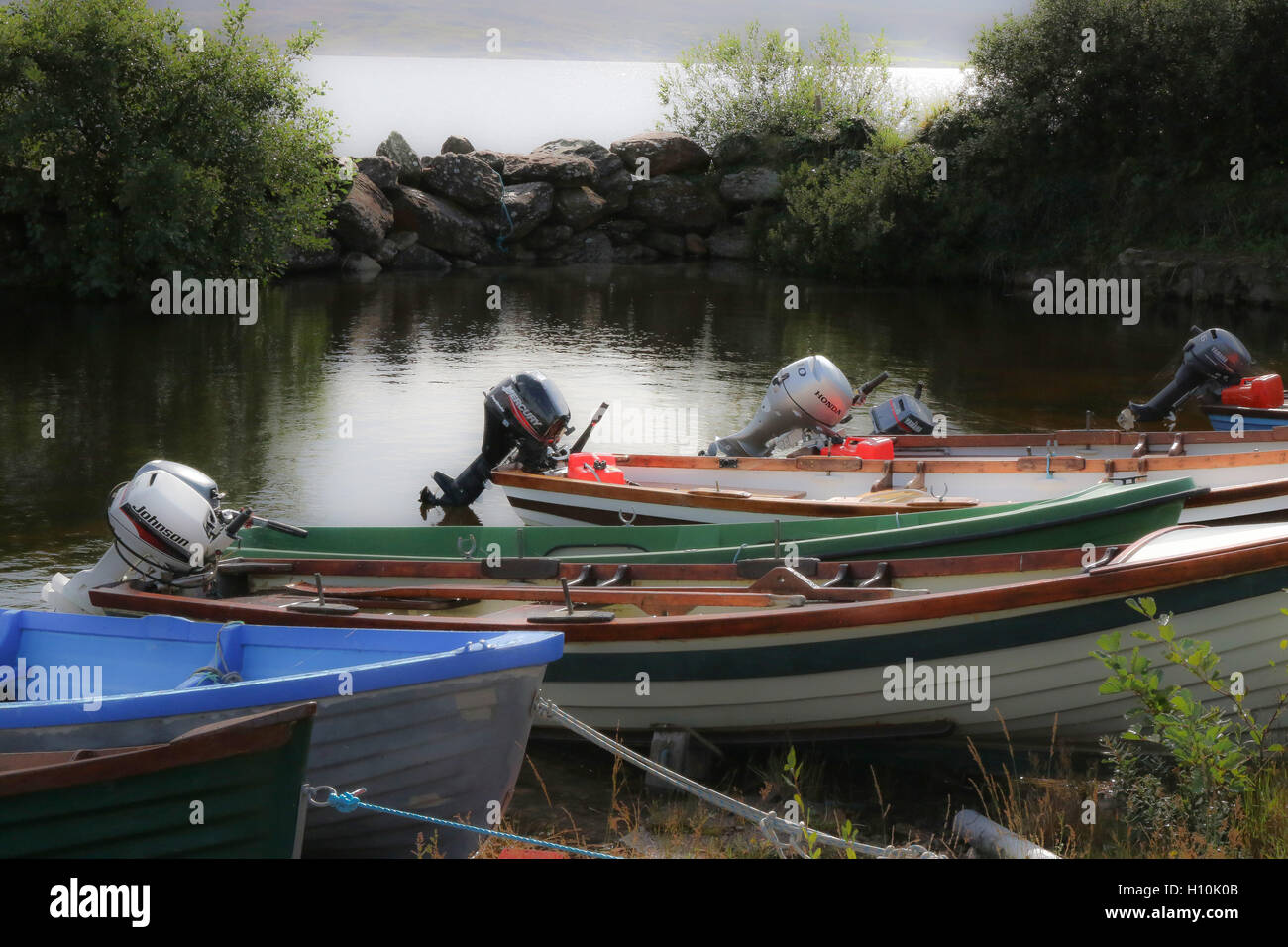 Sea trout fishing Ireland salmon fishing Ireland wooden fishing boats