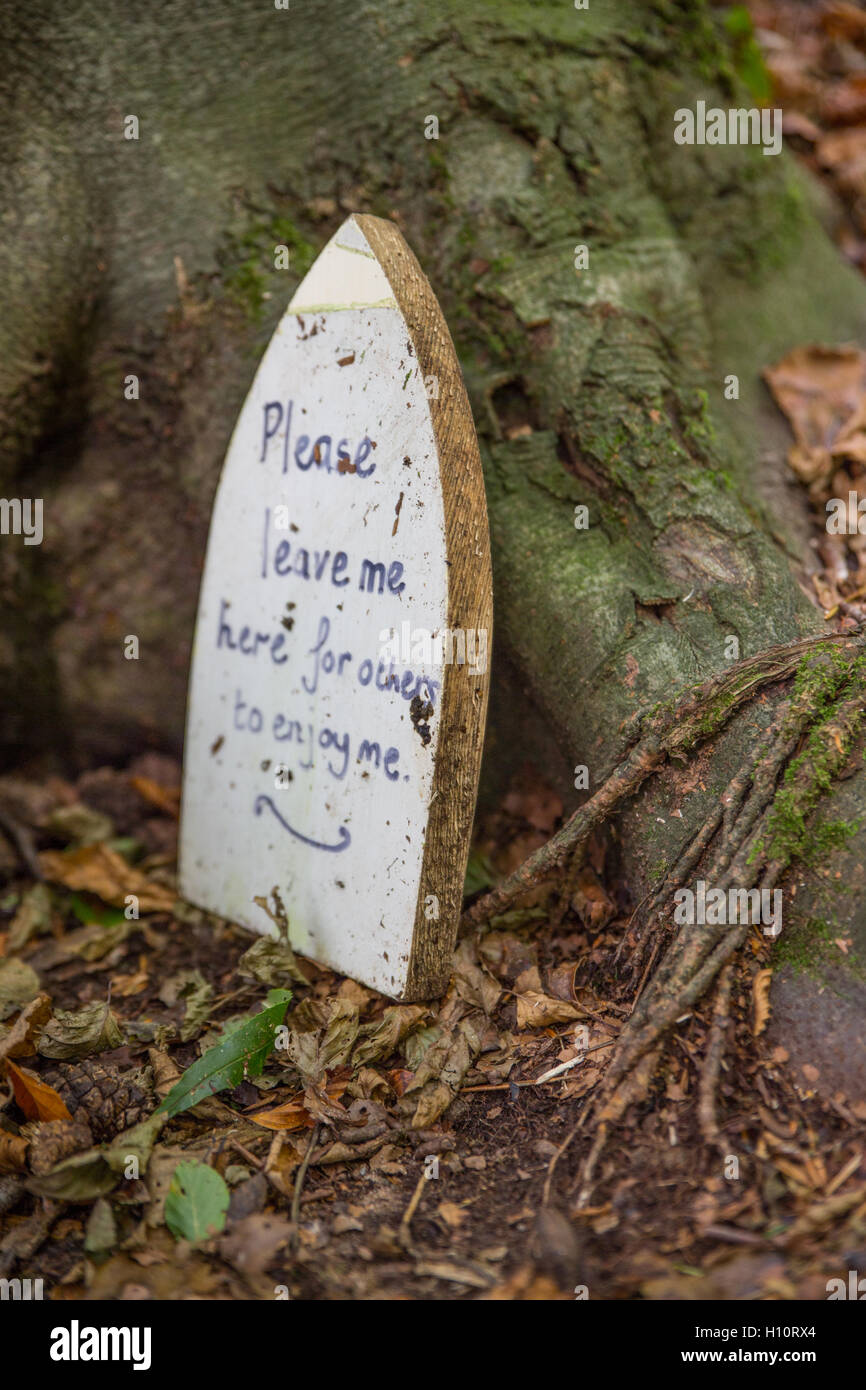 Fairy door in tree trunk Stock Photo - Alamy