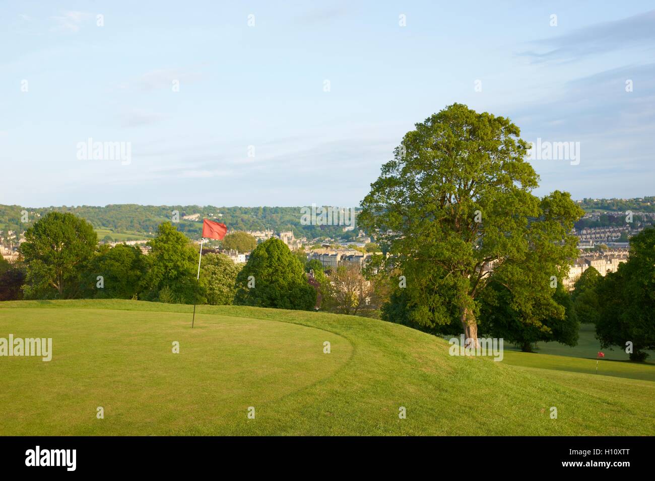 Golf in the city Stock Photo