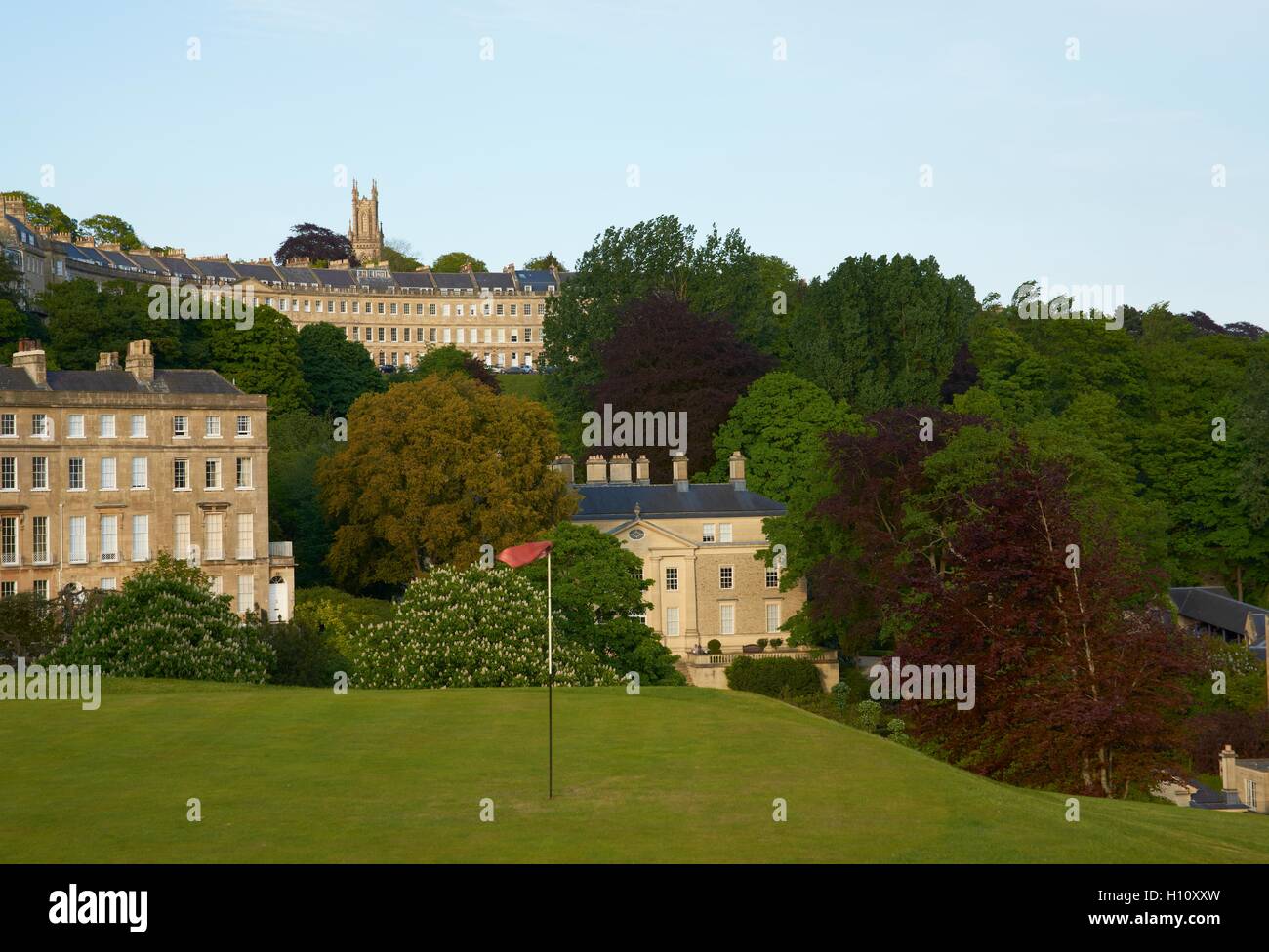 Golf in the city Stock Photo