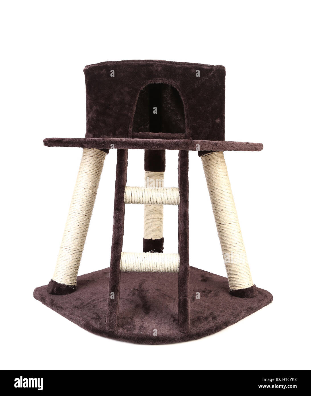 Cat toy house with ladder Stock Photo Alamy