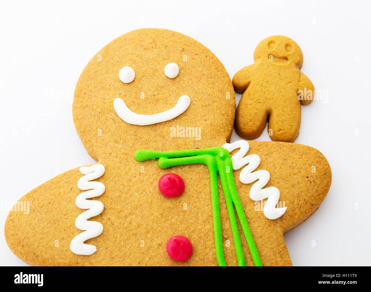 Big and small Gingerbread cookie Stock Photo Alamy
