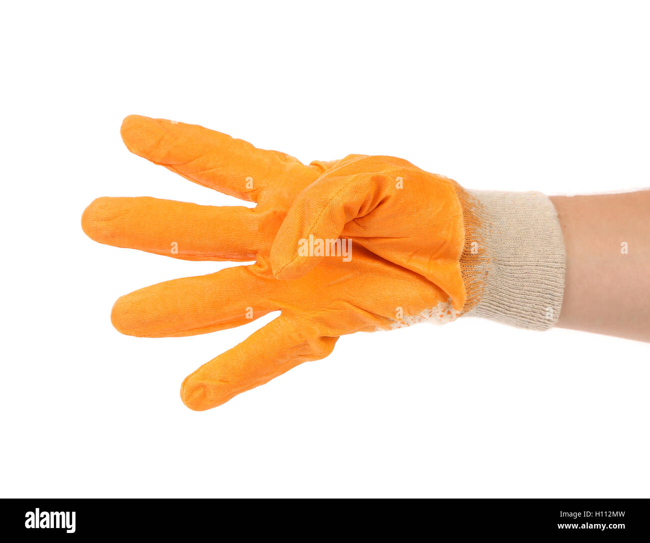 Working hand in glove shows four Stock Photo Alamy