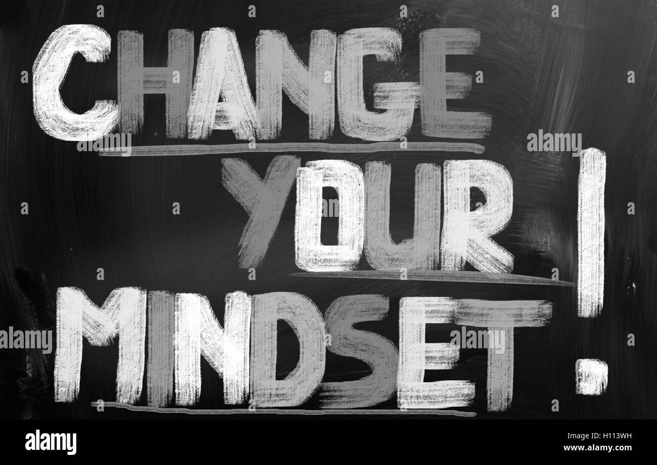 Change Your Mindset Concept Stock Photo