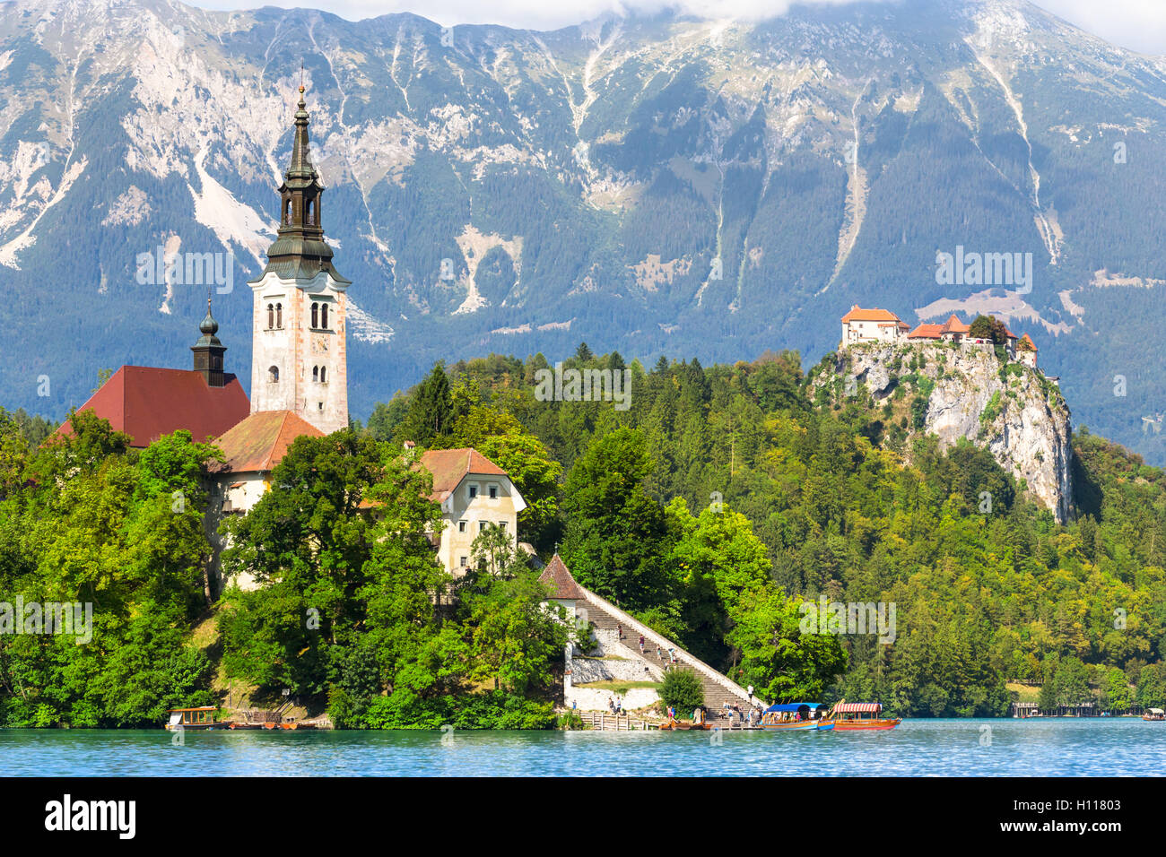 Lake Bled in Julian Alps, Slovenia Stock Photo Alamy
