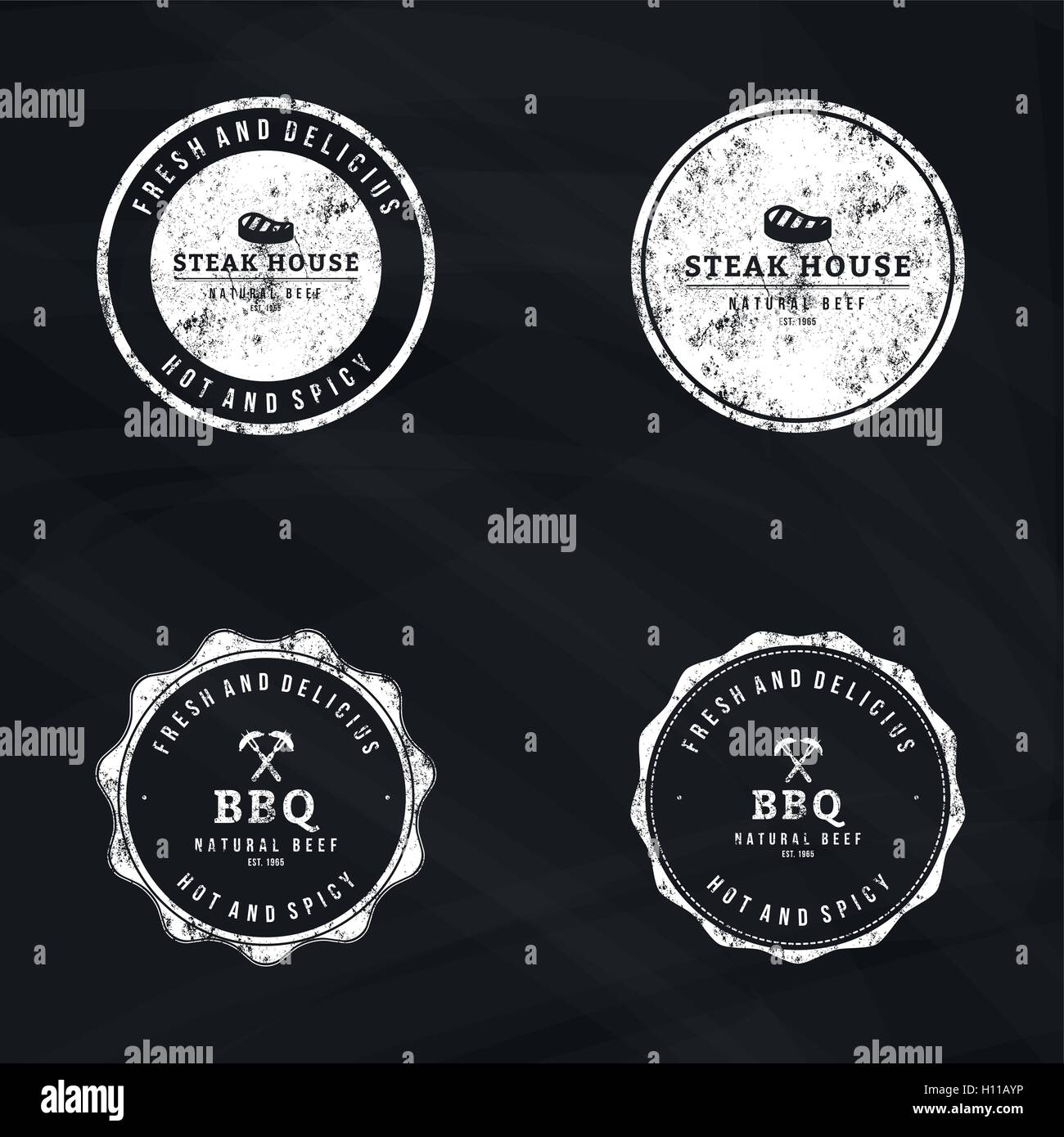 Grill and bbq beef label hi-res stock photography and images - Alamy