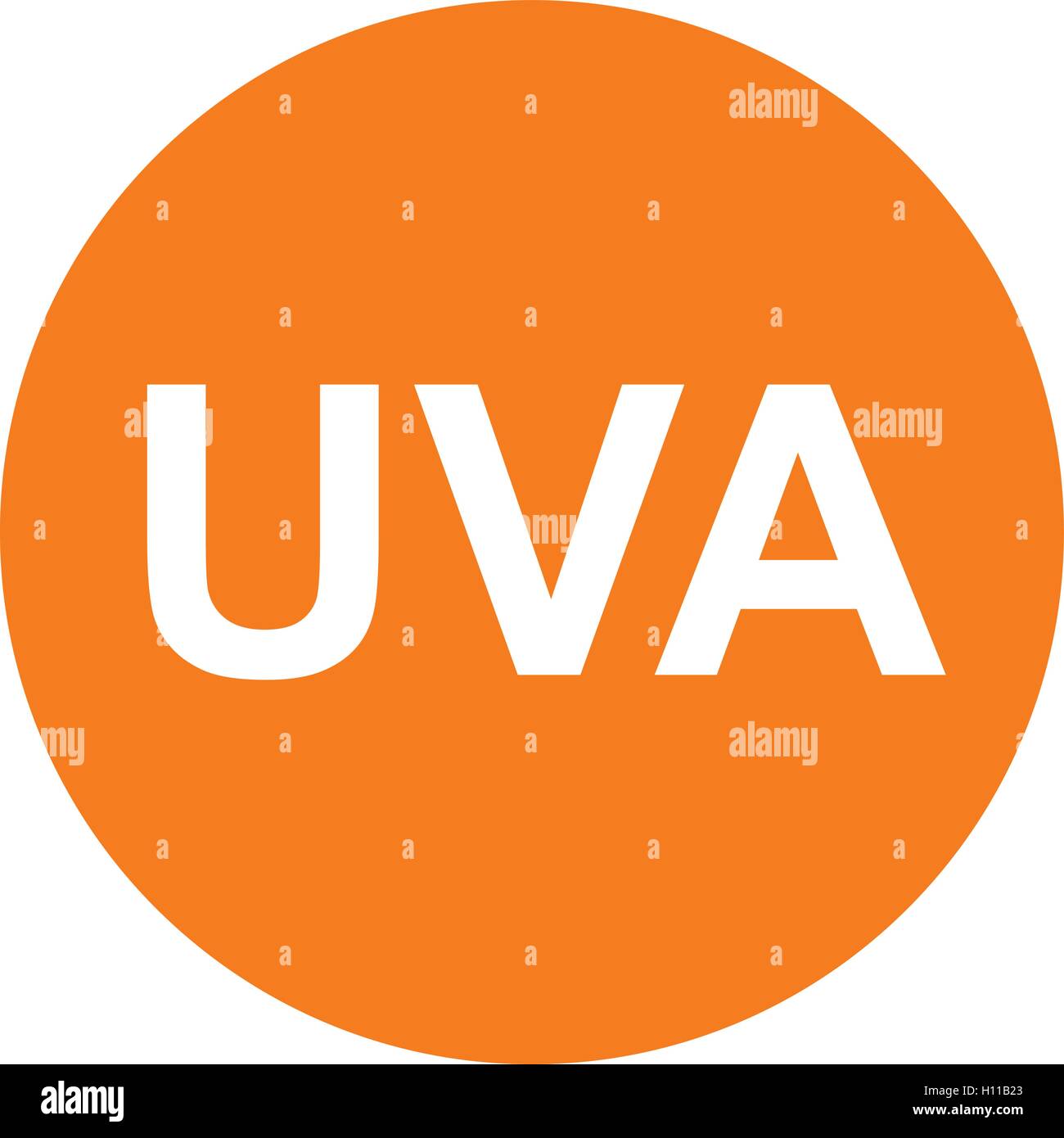 UVA sun protection cosmetics icon, UVA sun protection cosmetics symbol