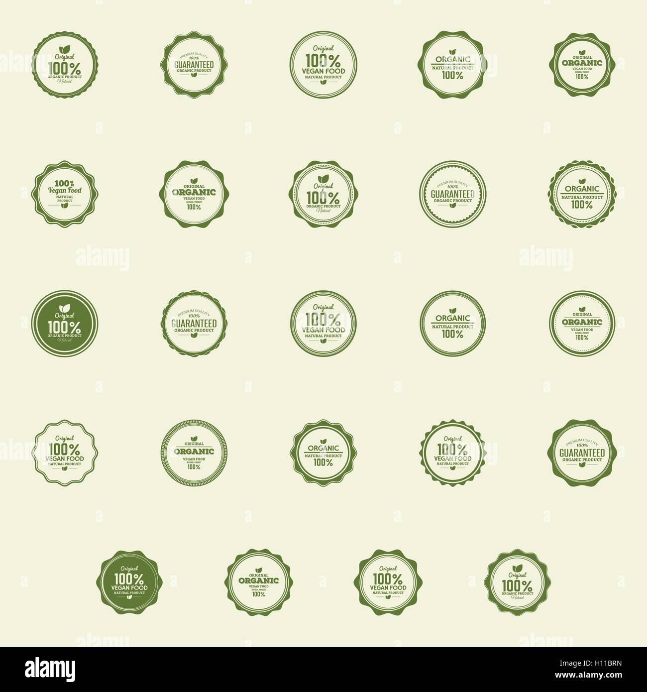 Organic food labels Stock Vector Image & Art - Alamy