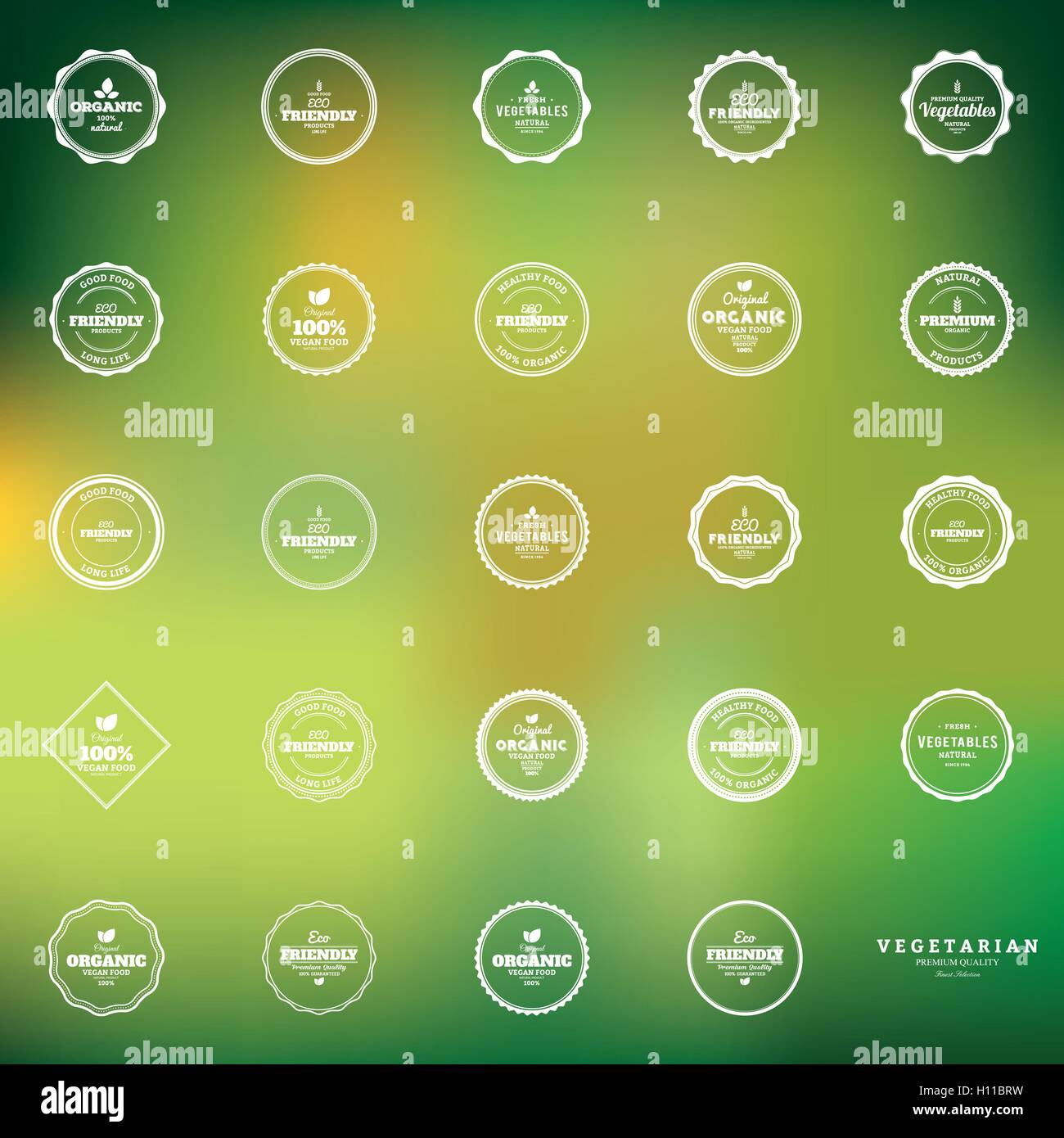 Organic food labels Stock Vector Image & Art - Alamy