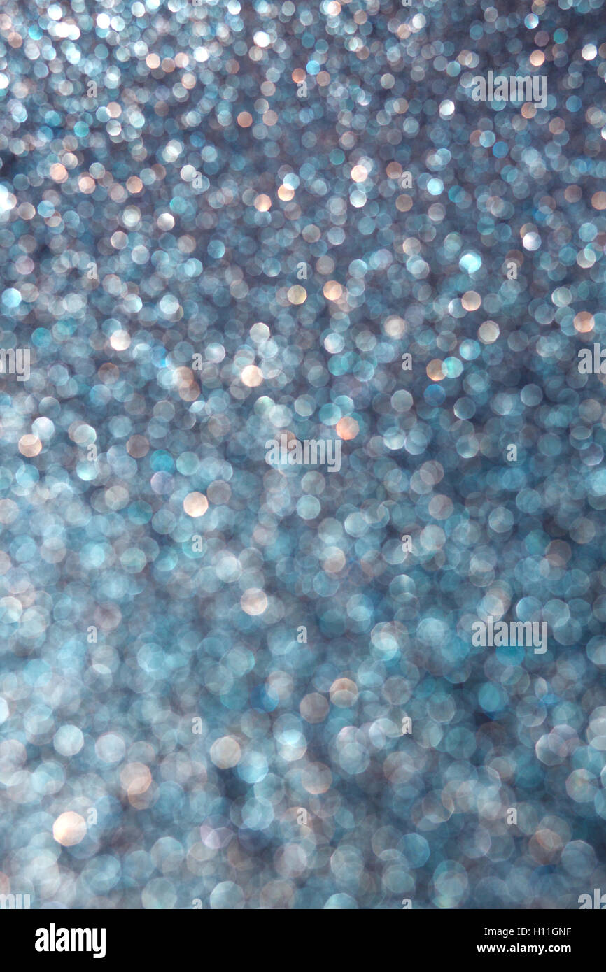 blue abstract background bokeh with colored light Stock Photo