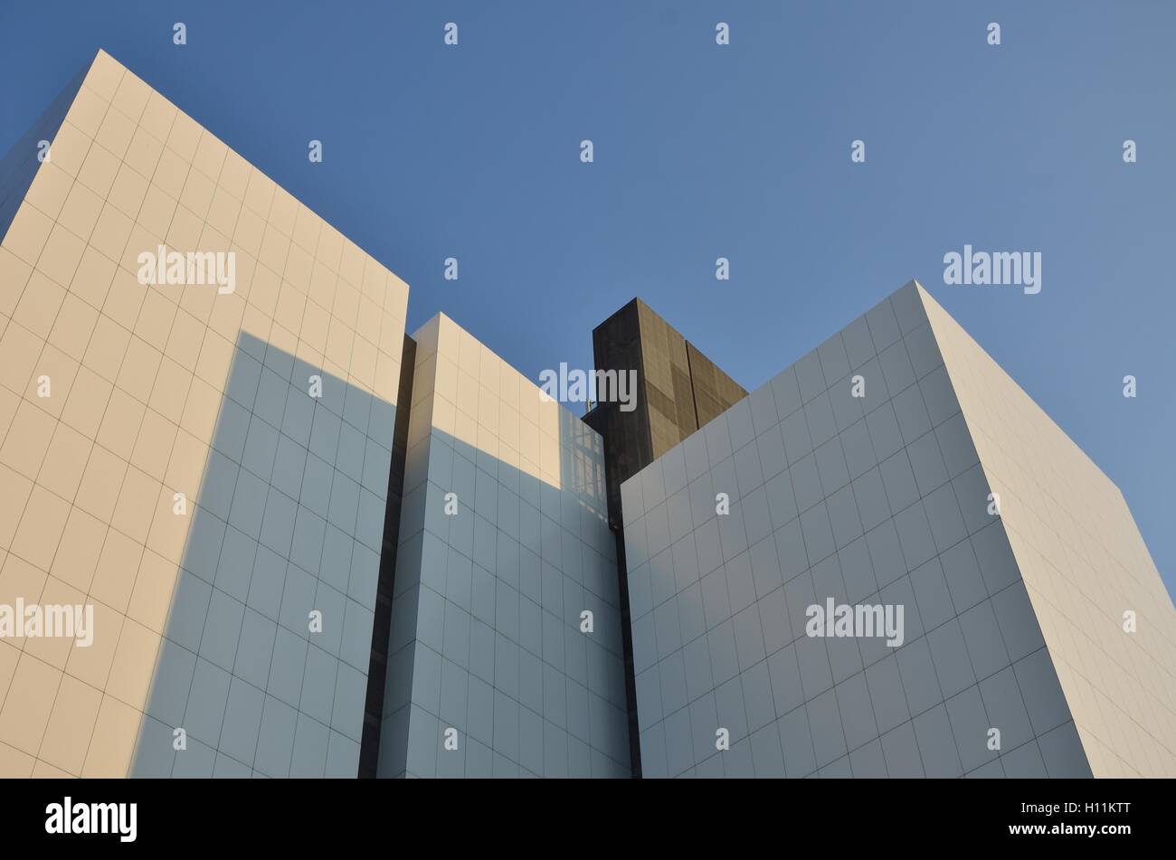 Modern white facade Stock Photo