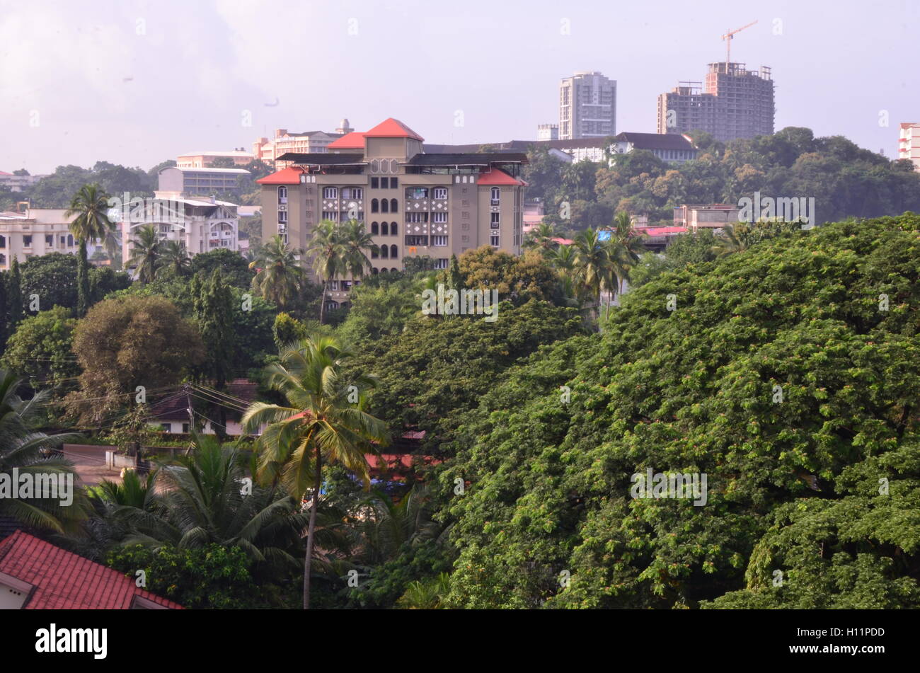 Beautiful coastal green city of Mangalore, in Karnataka State, India. Stock Photo