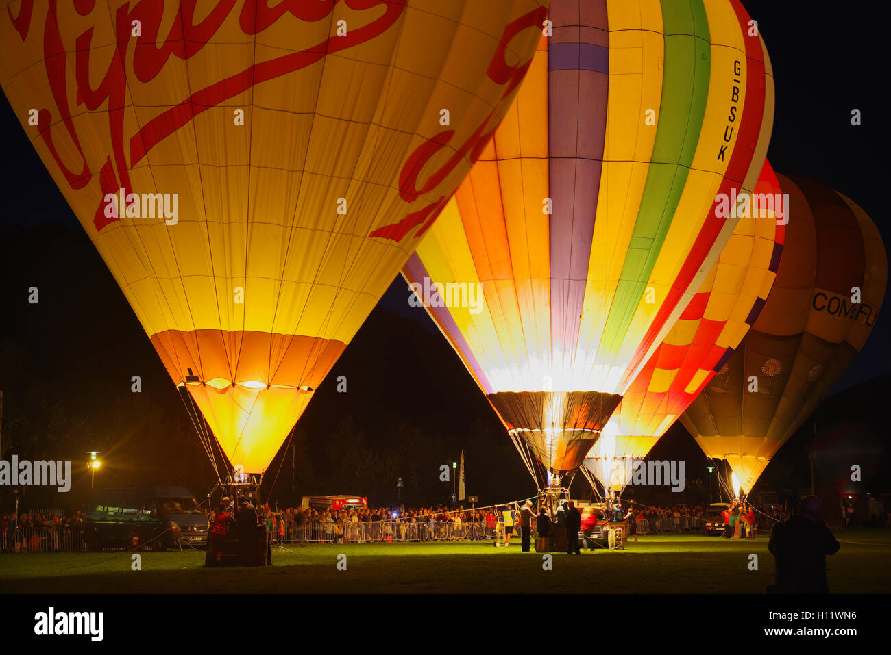 Llangollen International Balloon Festival Stock Photo Alamy