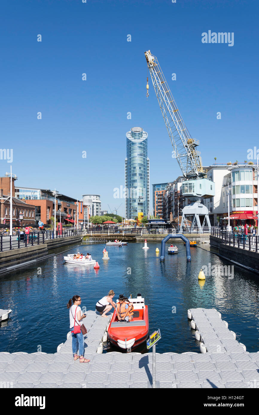 Miniport Ferry rides at Gunwharf Quays, Portsmouth Harbour, Portsmouth