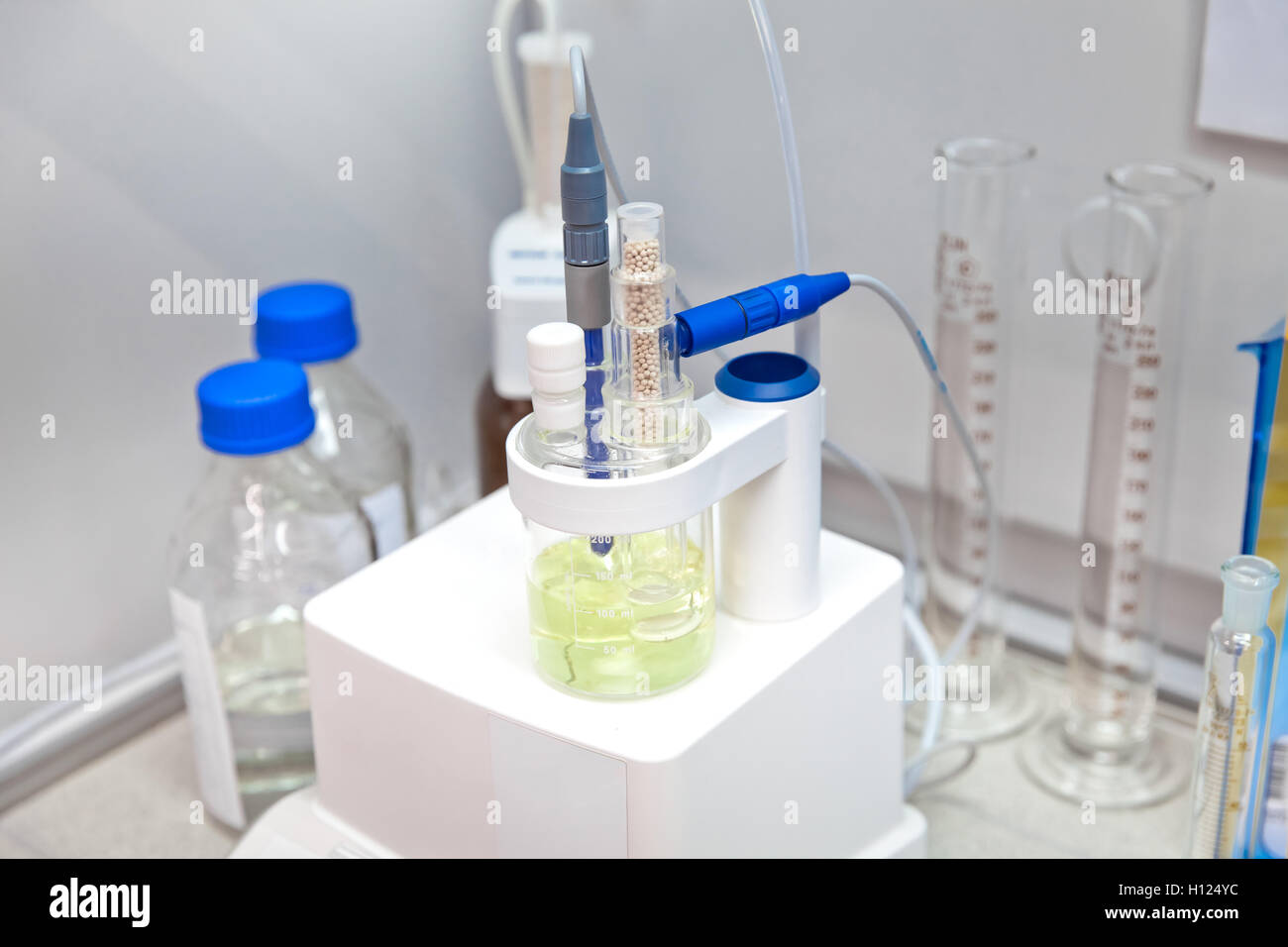 Modern laboratory interior Stock Photo
