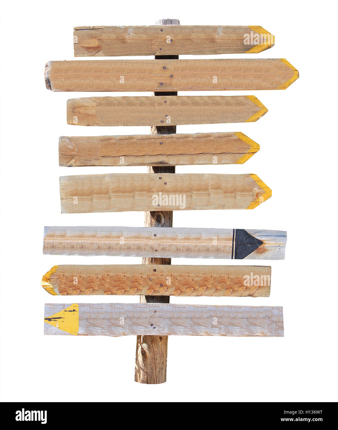 Wooden pointer unmarked Stock Photo - Alamy