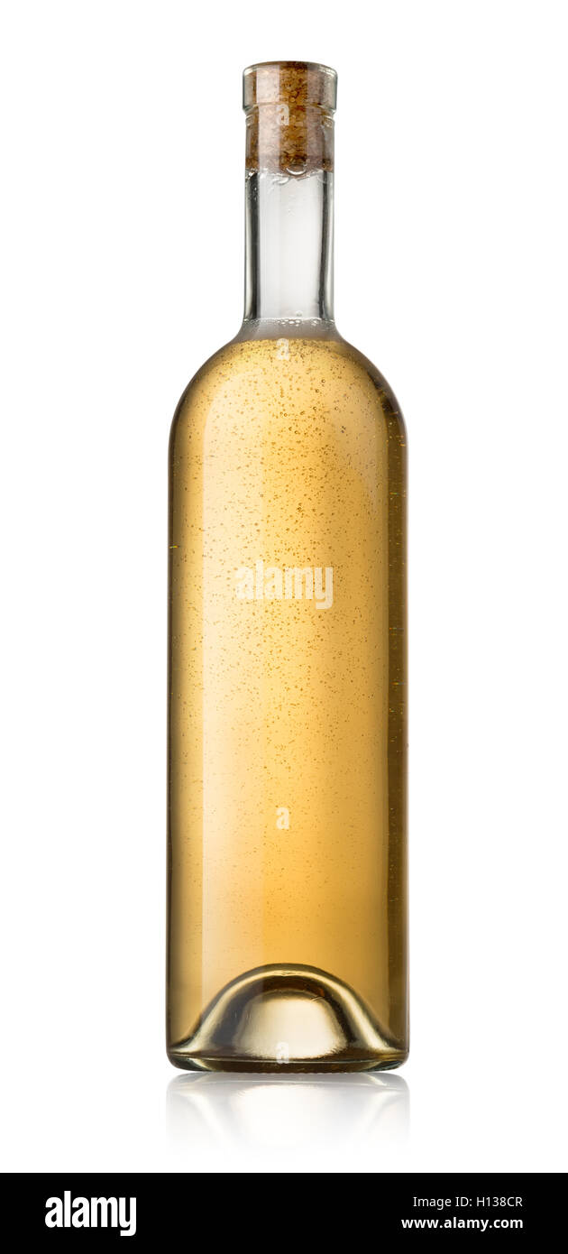 White wine in a bottle Stock Photo Alamy