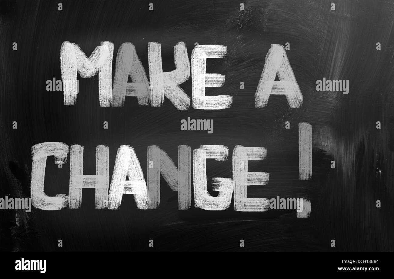 Make A Change Concept Stock Photo