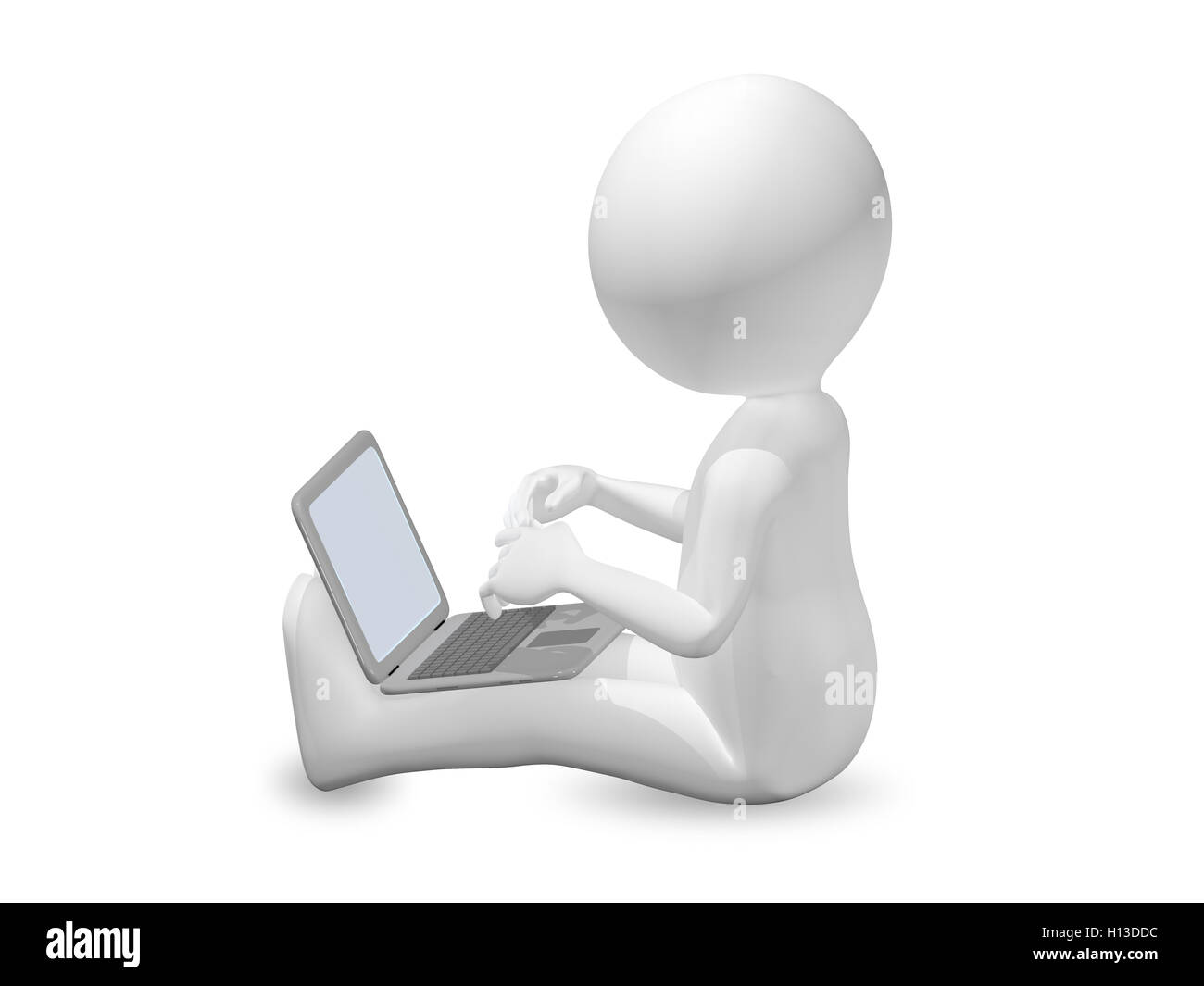 man with laptop Stock Photo - Alamy