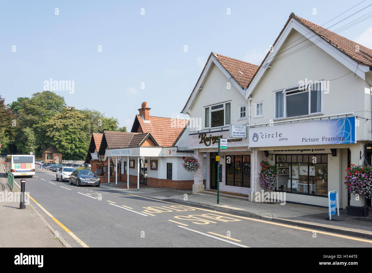 High Street showing Novello Theatre, Sunninghill, Berkshire, England