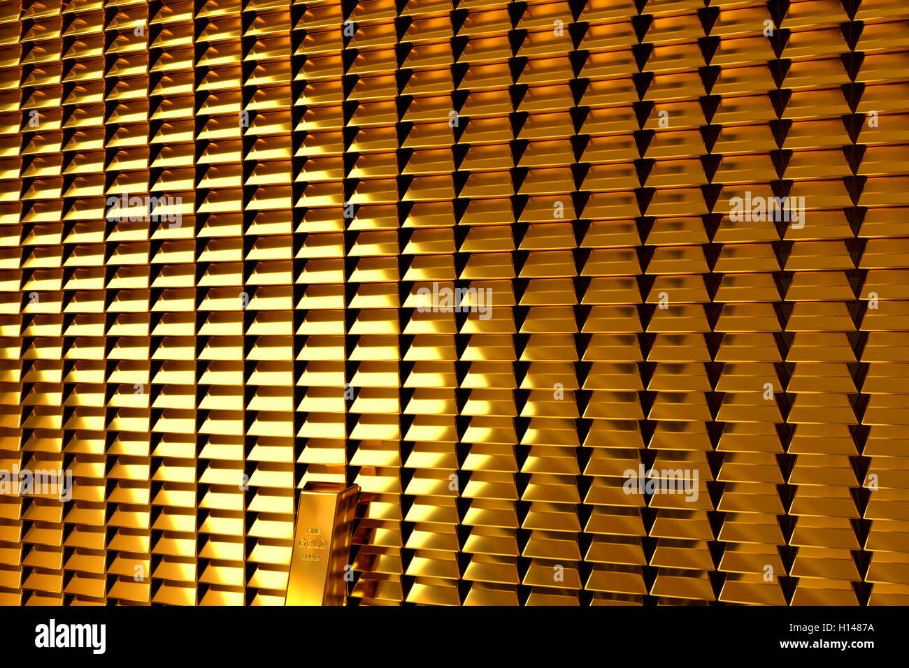 Hanging Weight Scale With Stack Of Golden Bars 3d Rendering Stock Photo -  Download Image Now - iStock