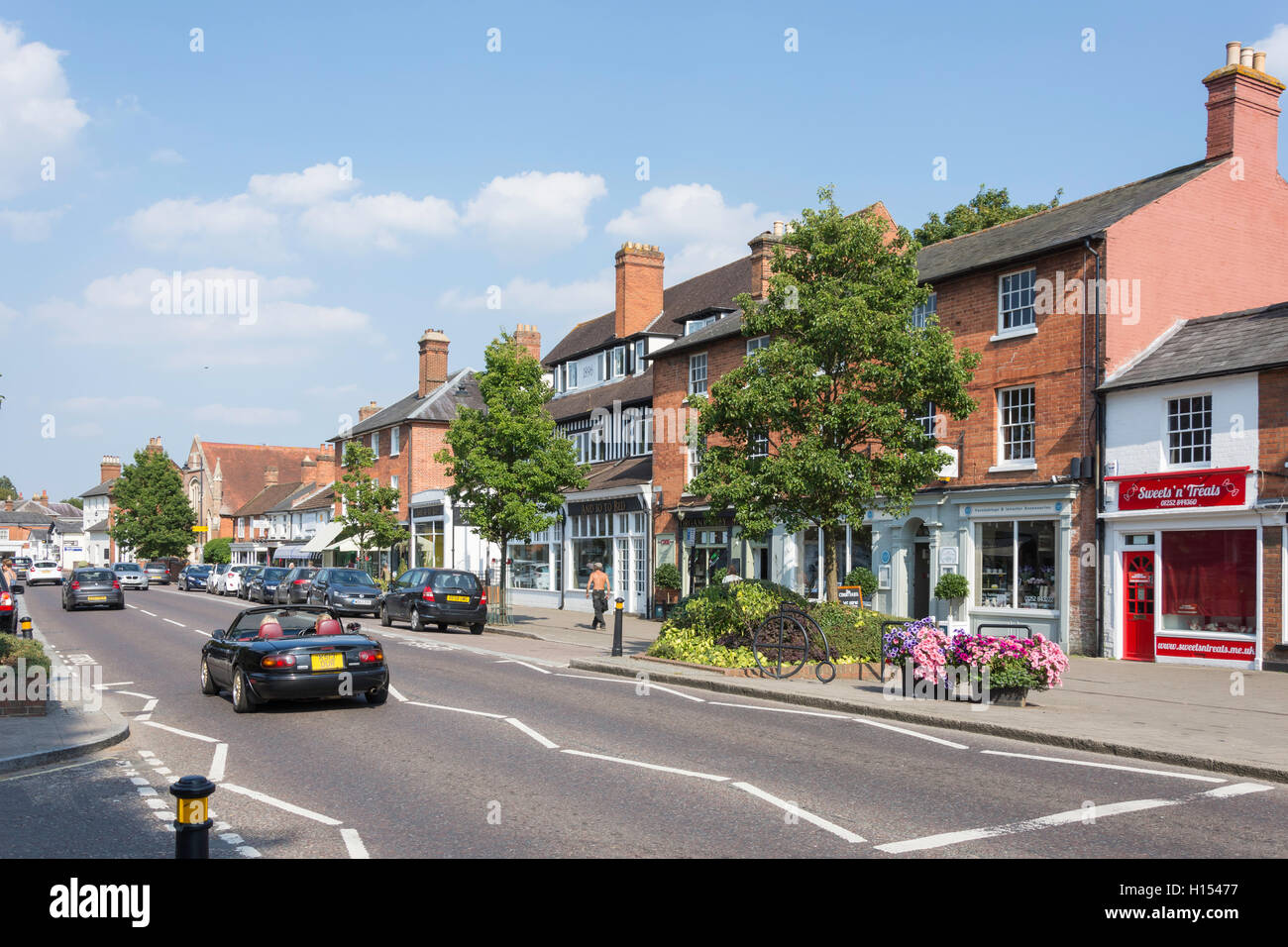 High Street, Hartley Wintney, Hampshire, England, United Kingdom Stock