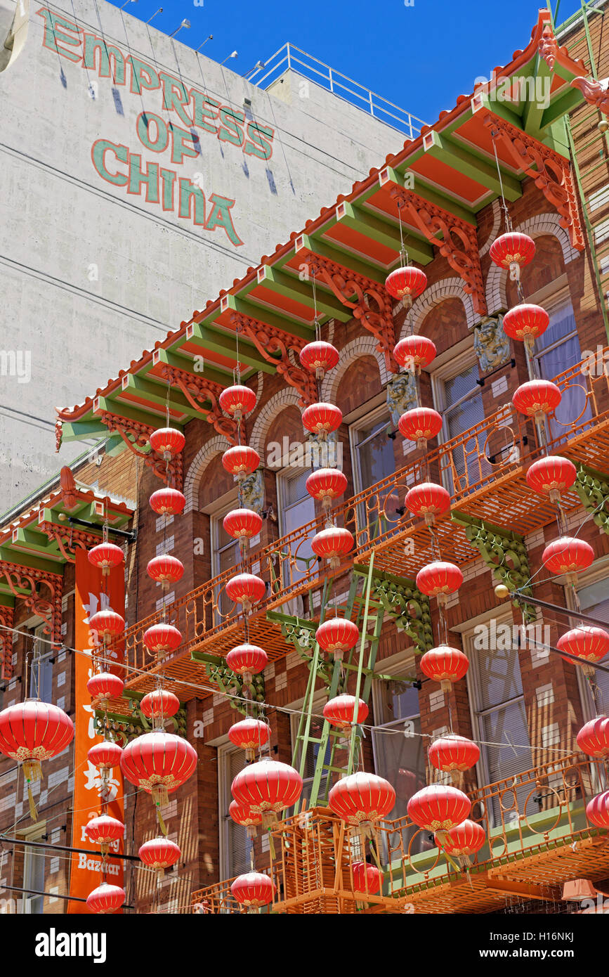 Lanterns in Chinatown, San Francisco, California, USA Stock Photo Alamy