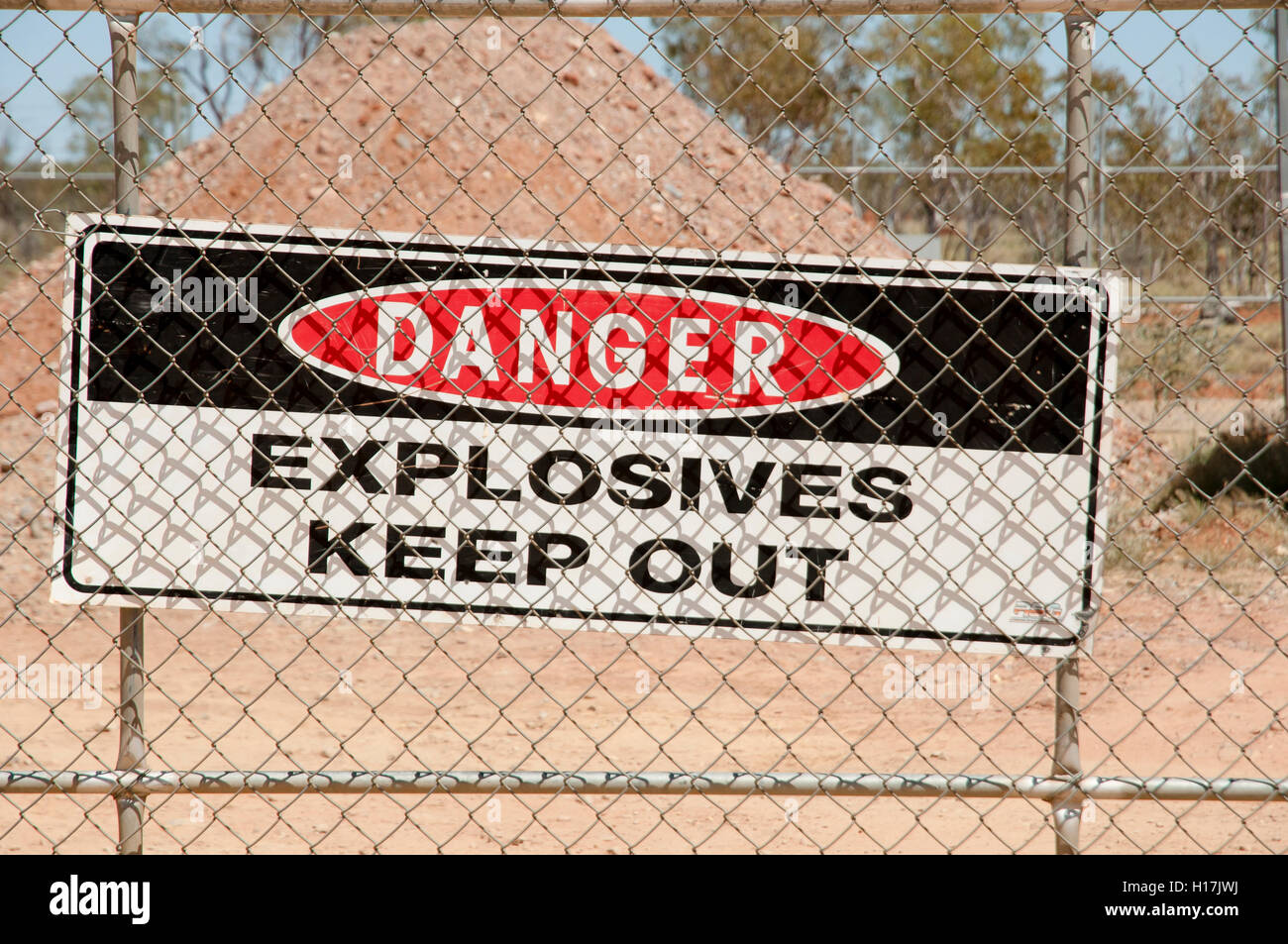 Explosives Sign Stock Photo