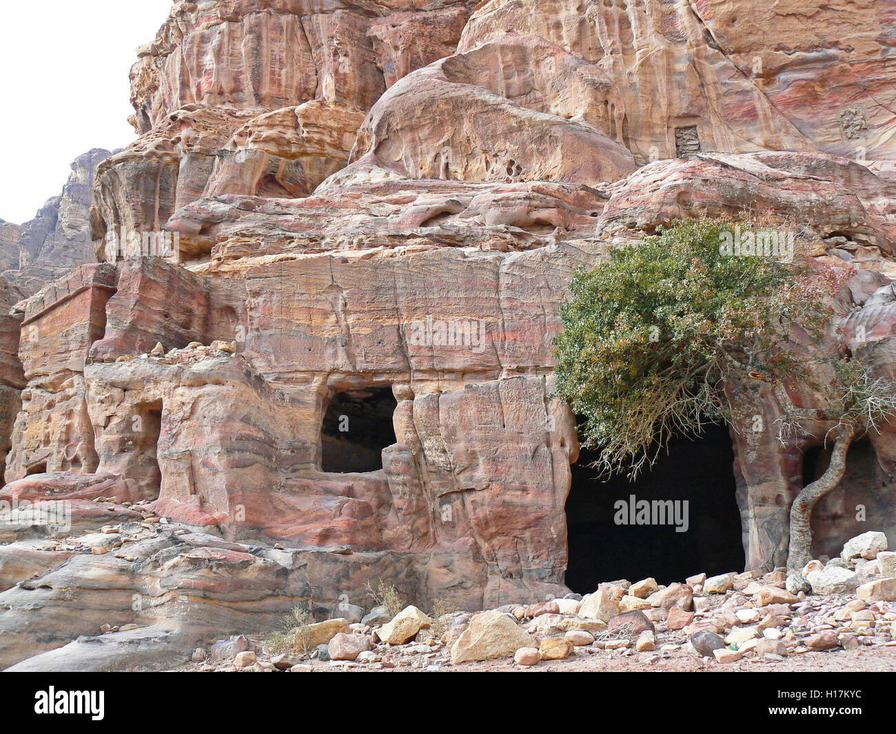 Tombs of Petra, Jordan Stock Photo
