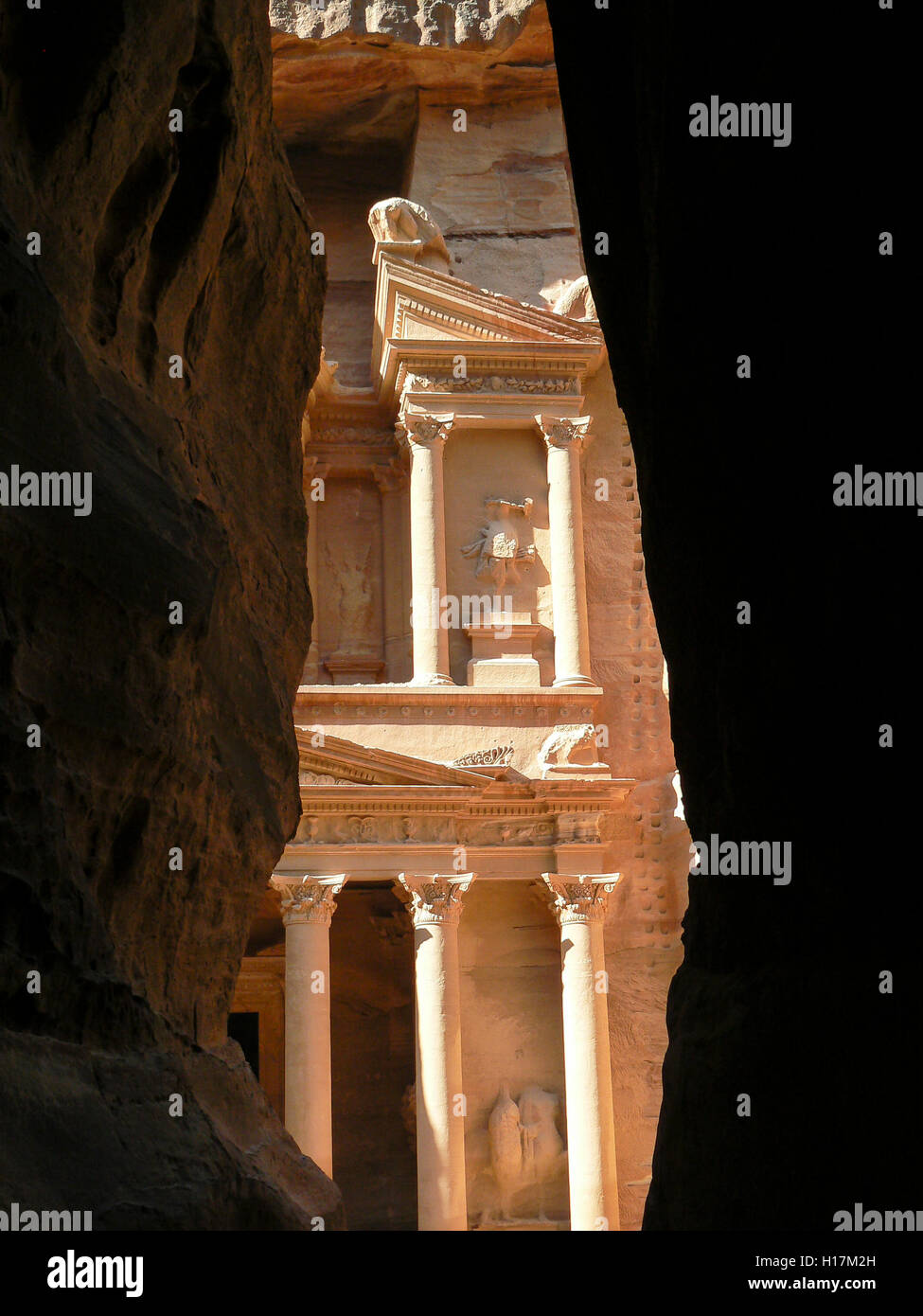 Khazne al-Firaun, treasury, Petra in Jordan Stock Photo