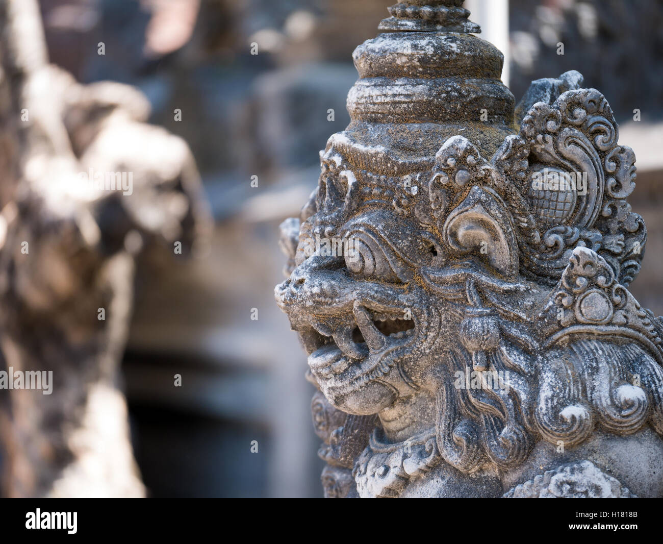 Ancient Balinese statue at the temple in Bali Indonesia Stock Photo - Alamy