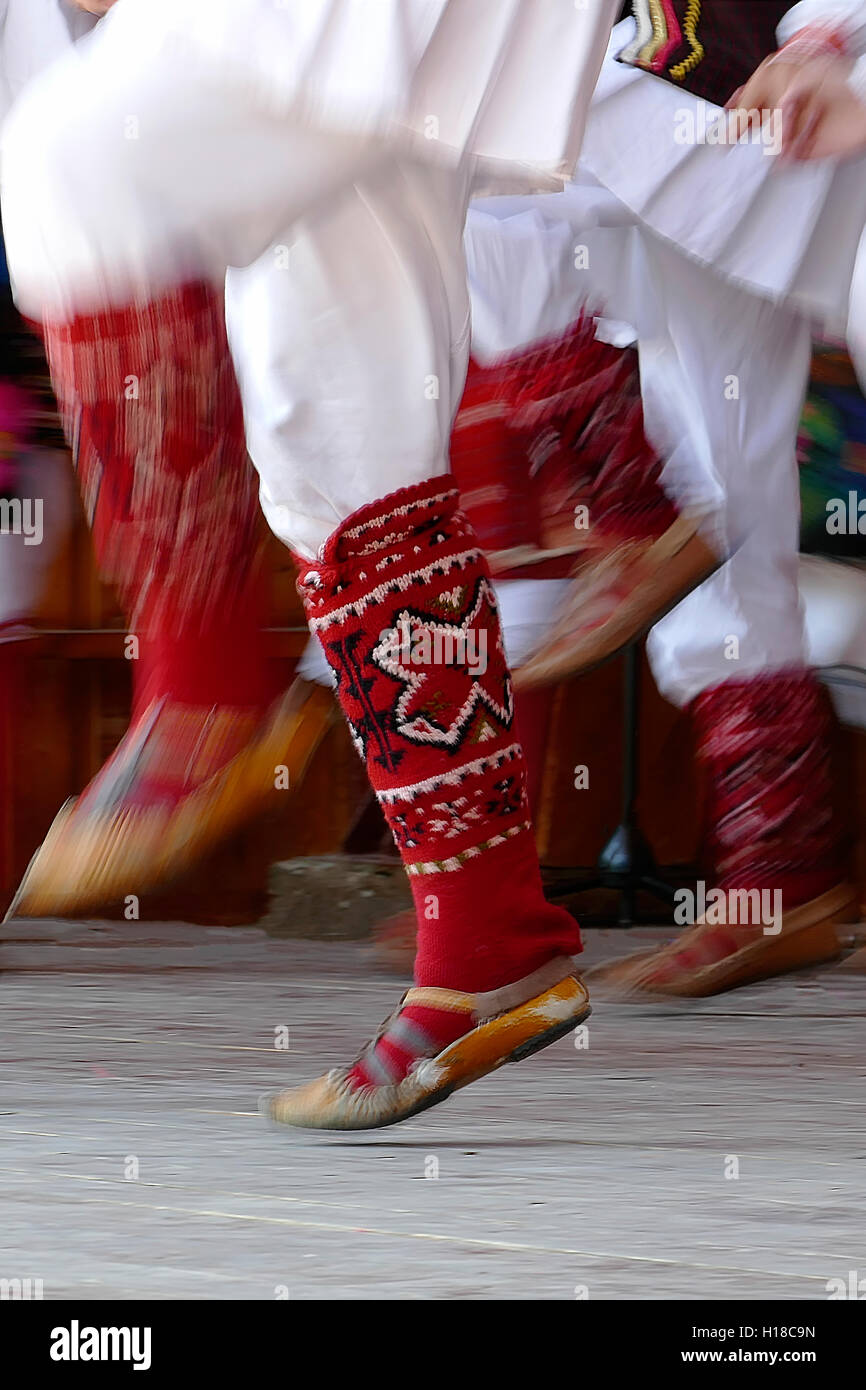 Abstract motion feet of dancers with traditional bulgarian folk dances Stock Photo Alamy