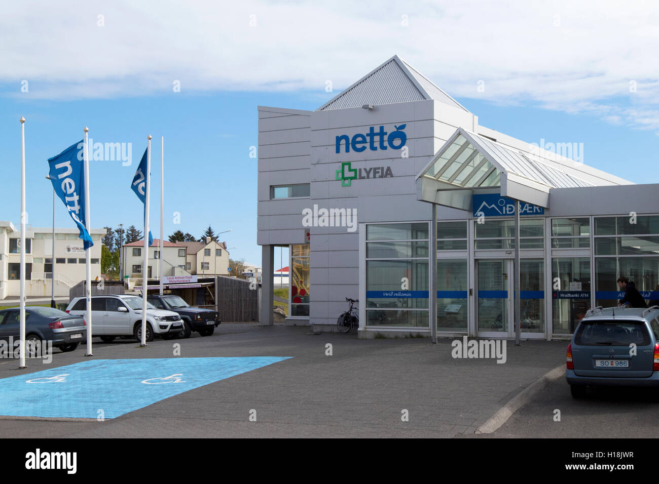 Netto supermarket hofn Iceland Stock Photo