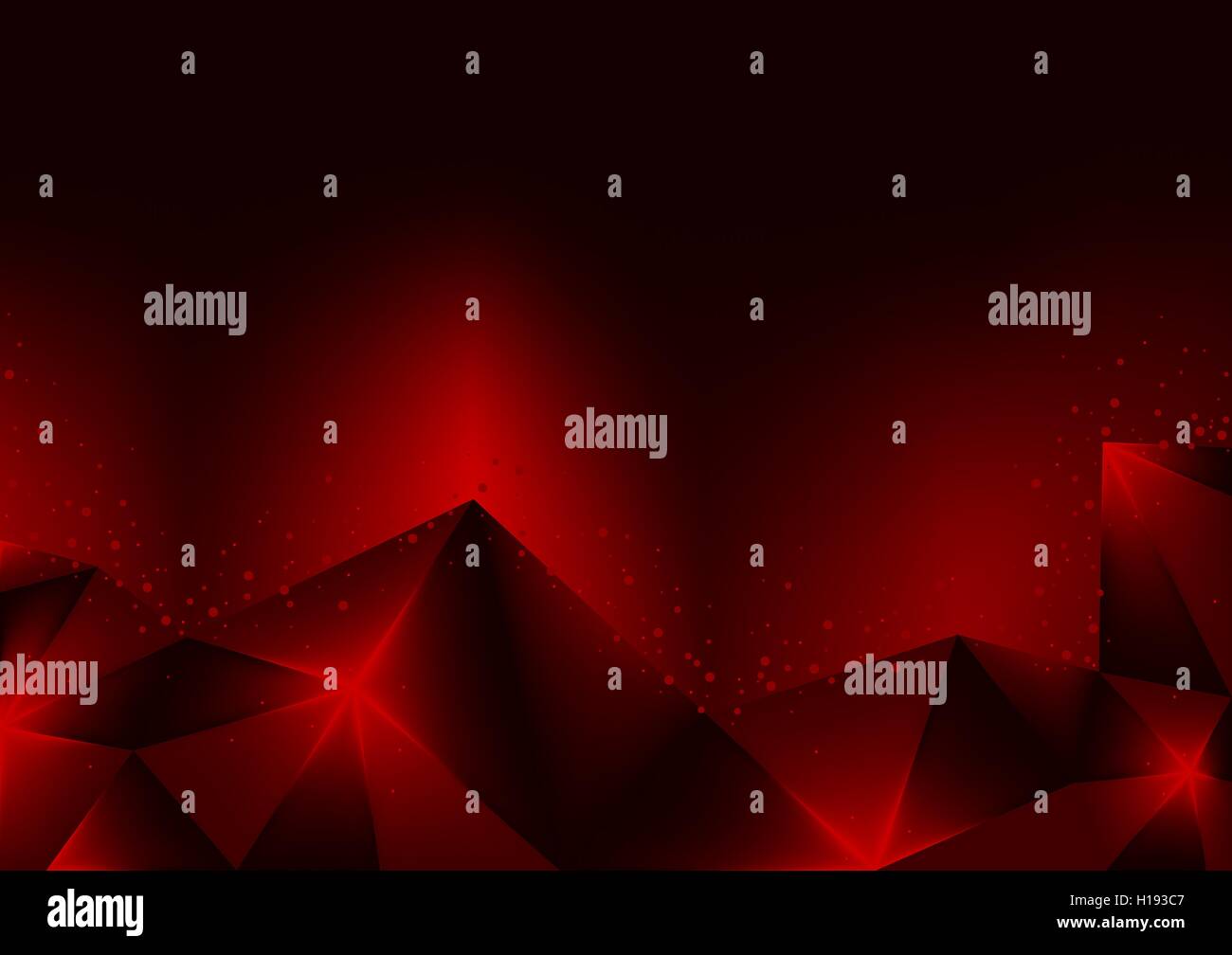 Burning Red Crystals Stock Vector