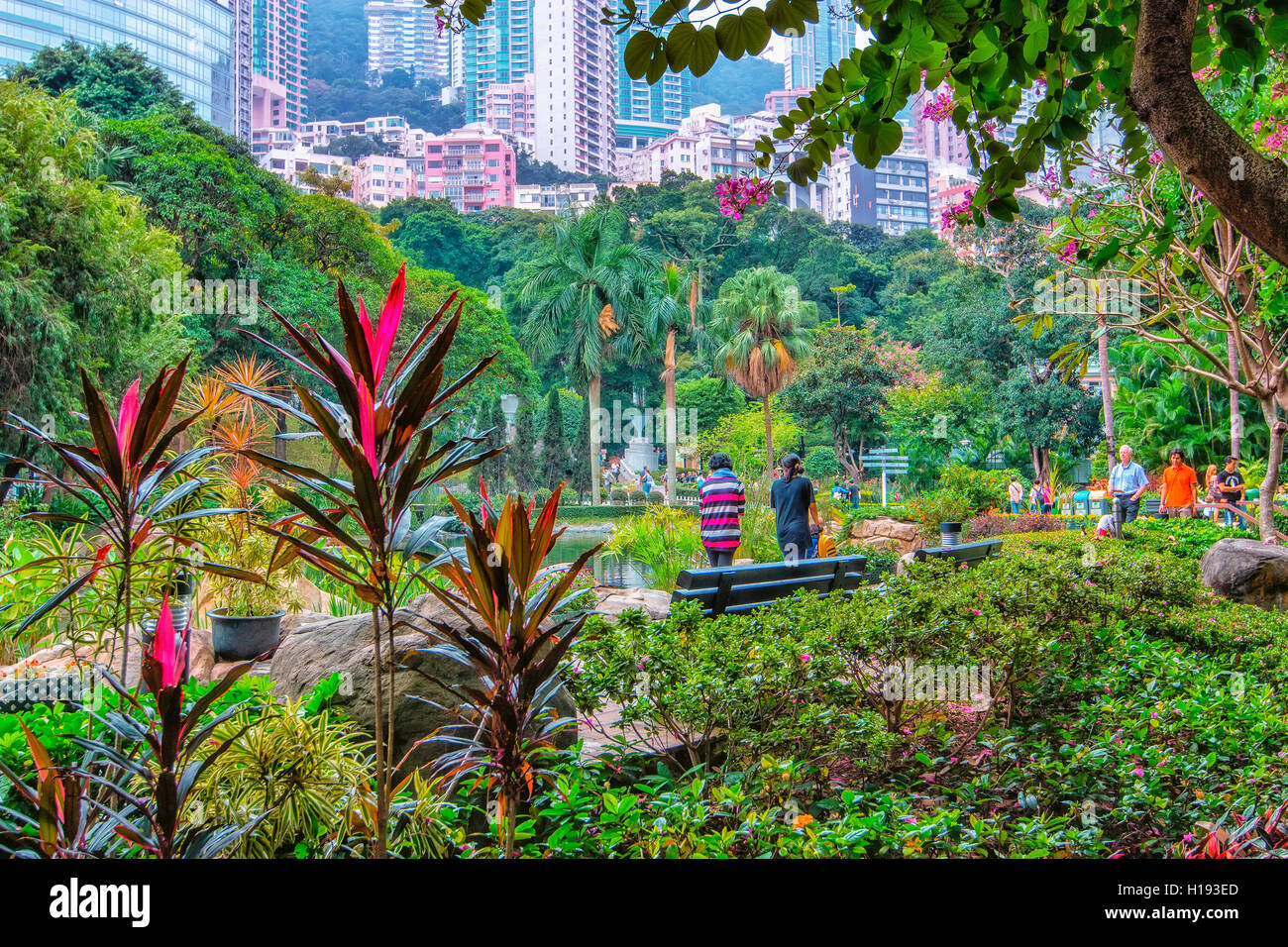 Hong Kong park Stock Photo