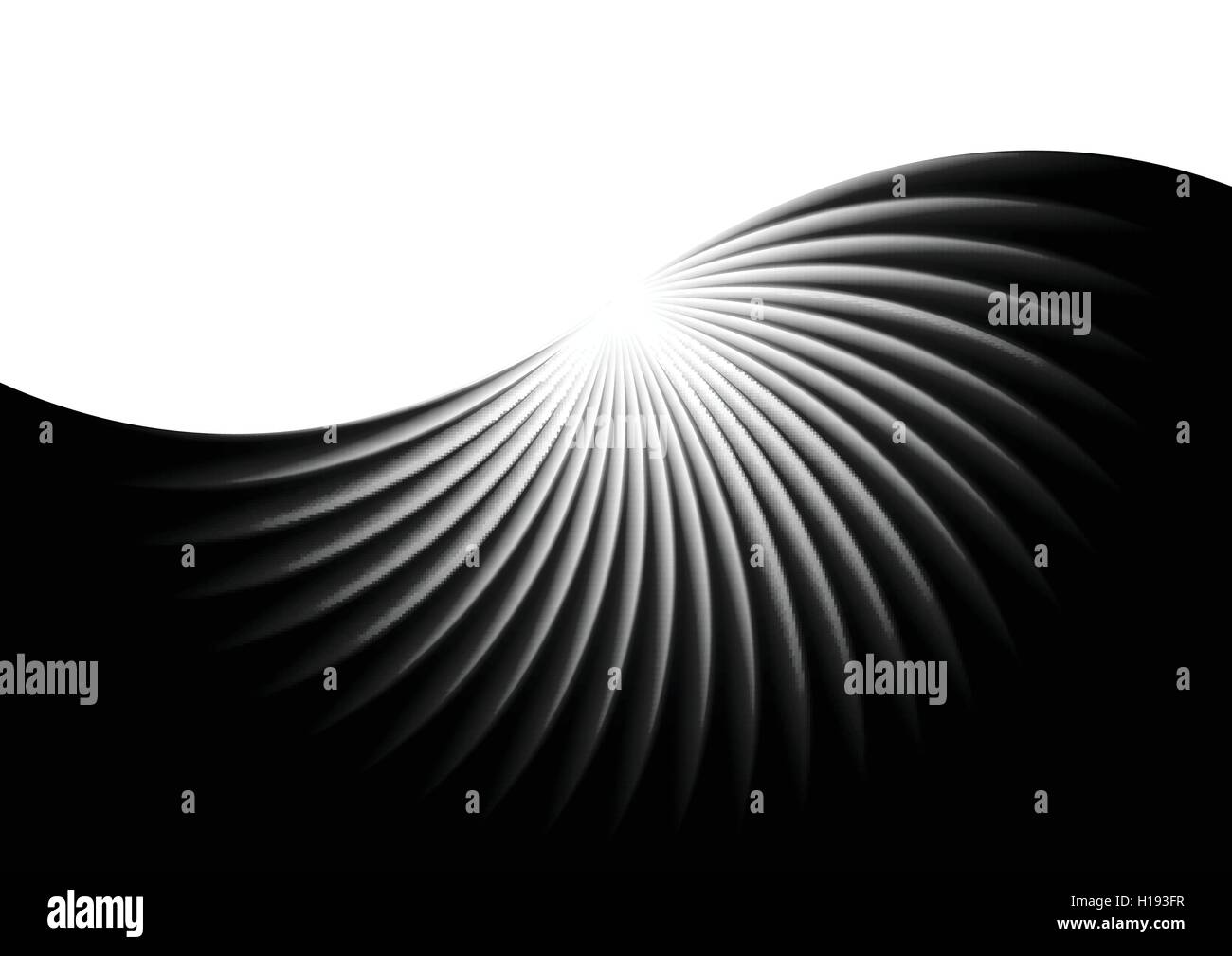 Abstract black swirl wavy background. Vector design Stock Vector Image