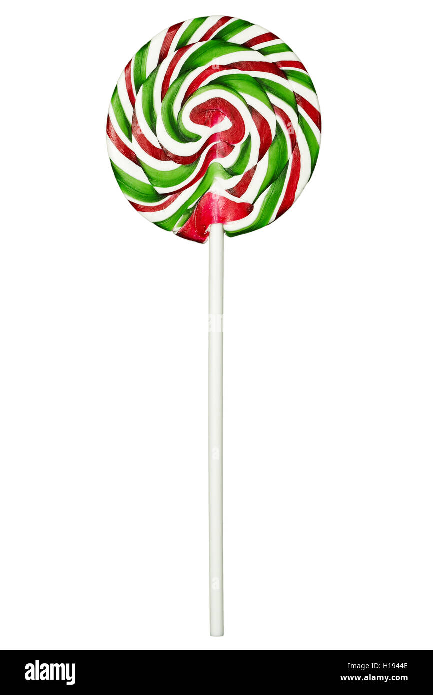 Christmas candy isolated on white background Stock Photo