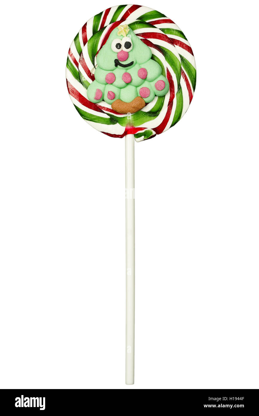 Christmas candy isolated on white background Stock Photo
