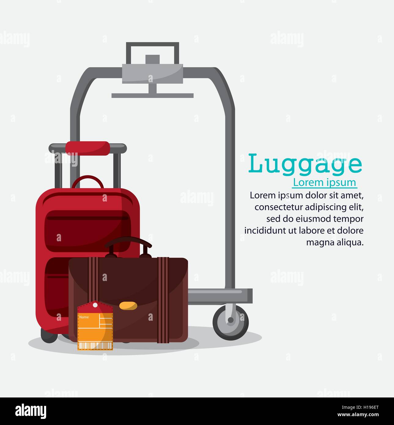 Bags of baggage and luggage concept Stock Vector Image & Art Alamy
