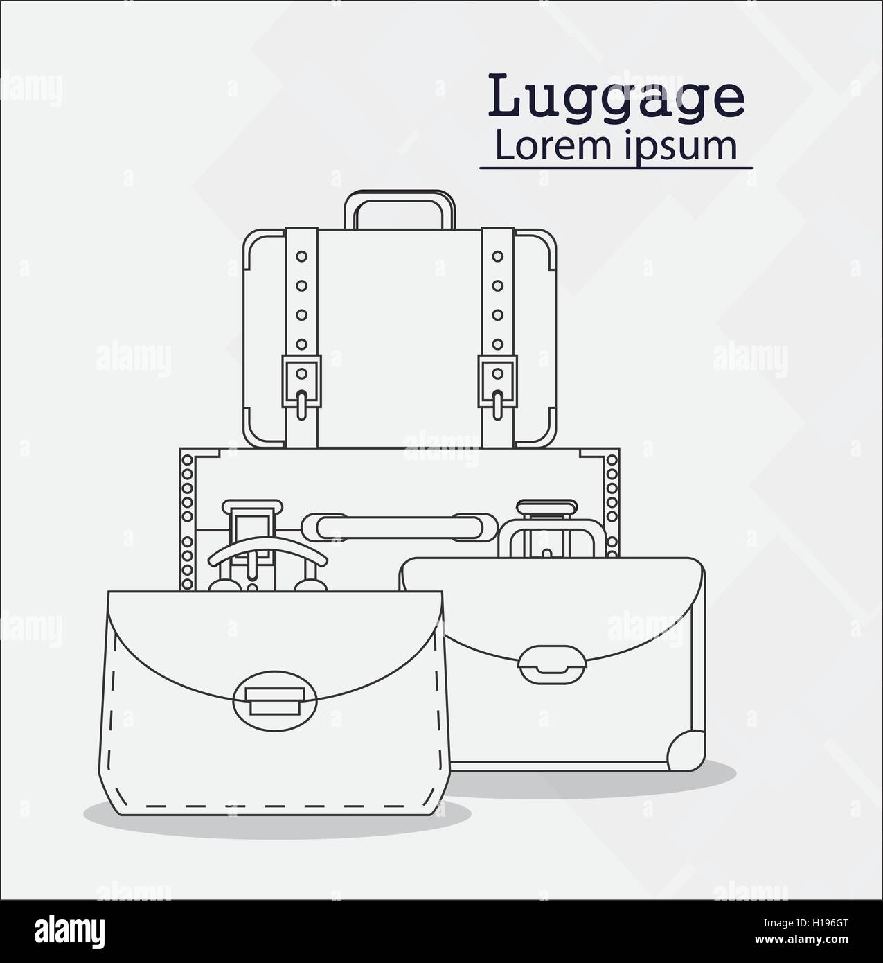 Bags of baggage and luggage concept Stock Vector Image & Art Alamy