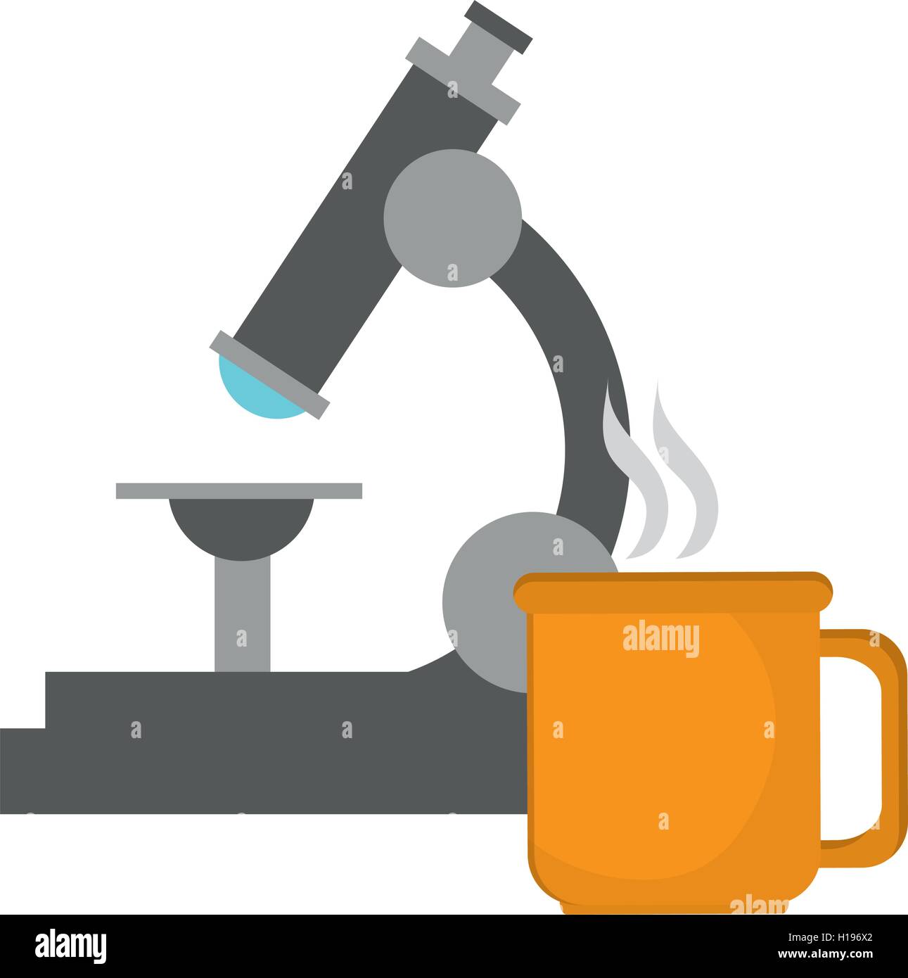 microscope and mug icon Stock Vector Image & Art - Alamy