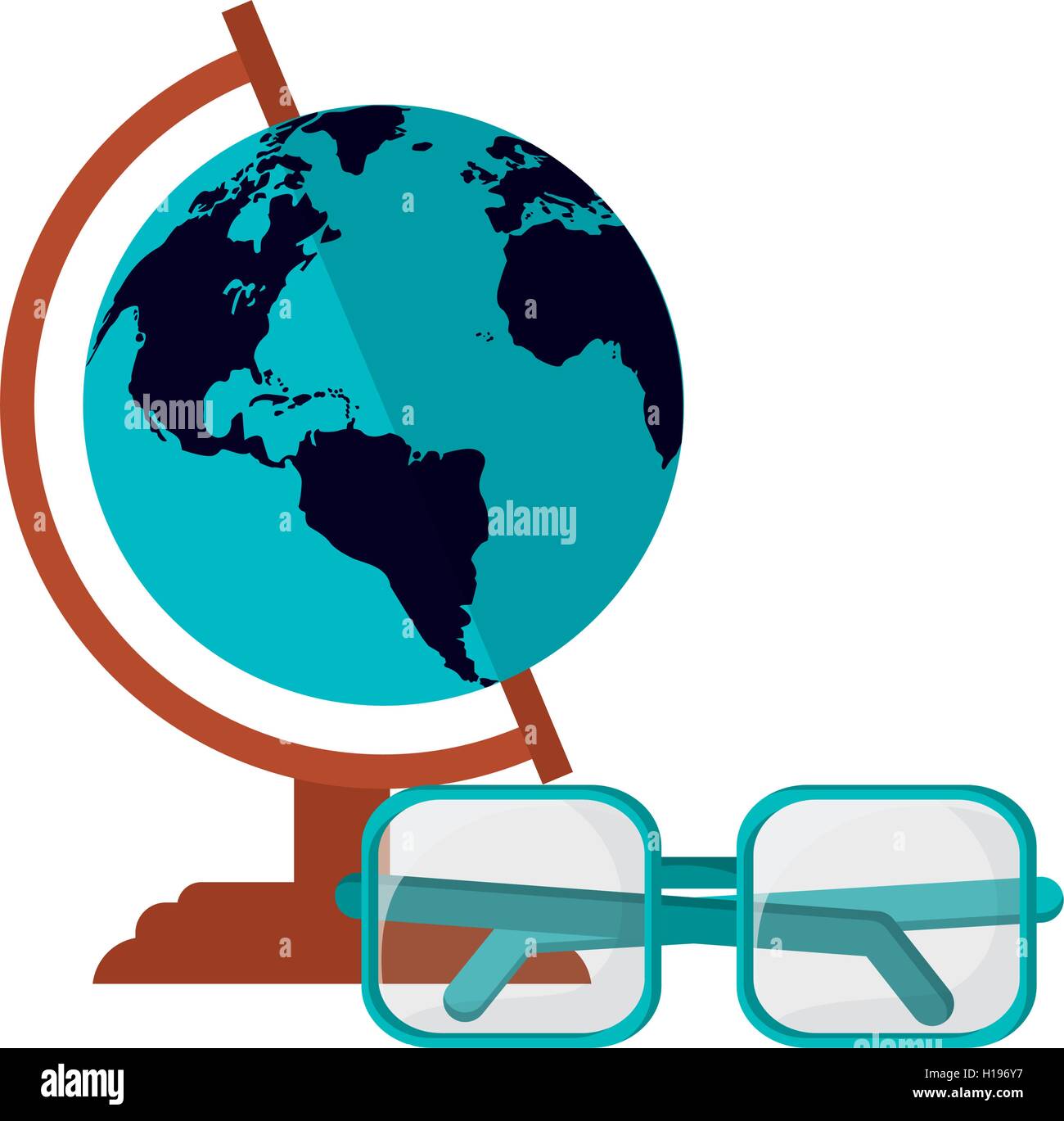 earth globe and icon Stock Vector Image & Art - Alamy