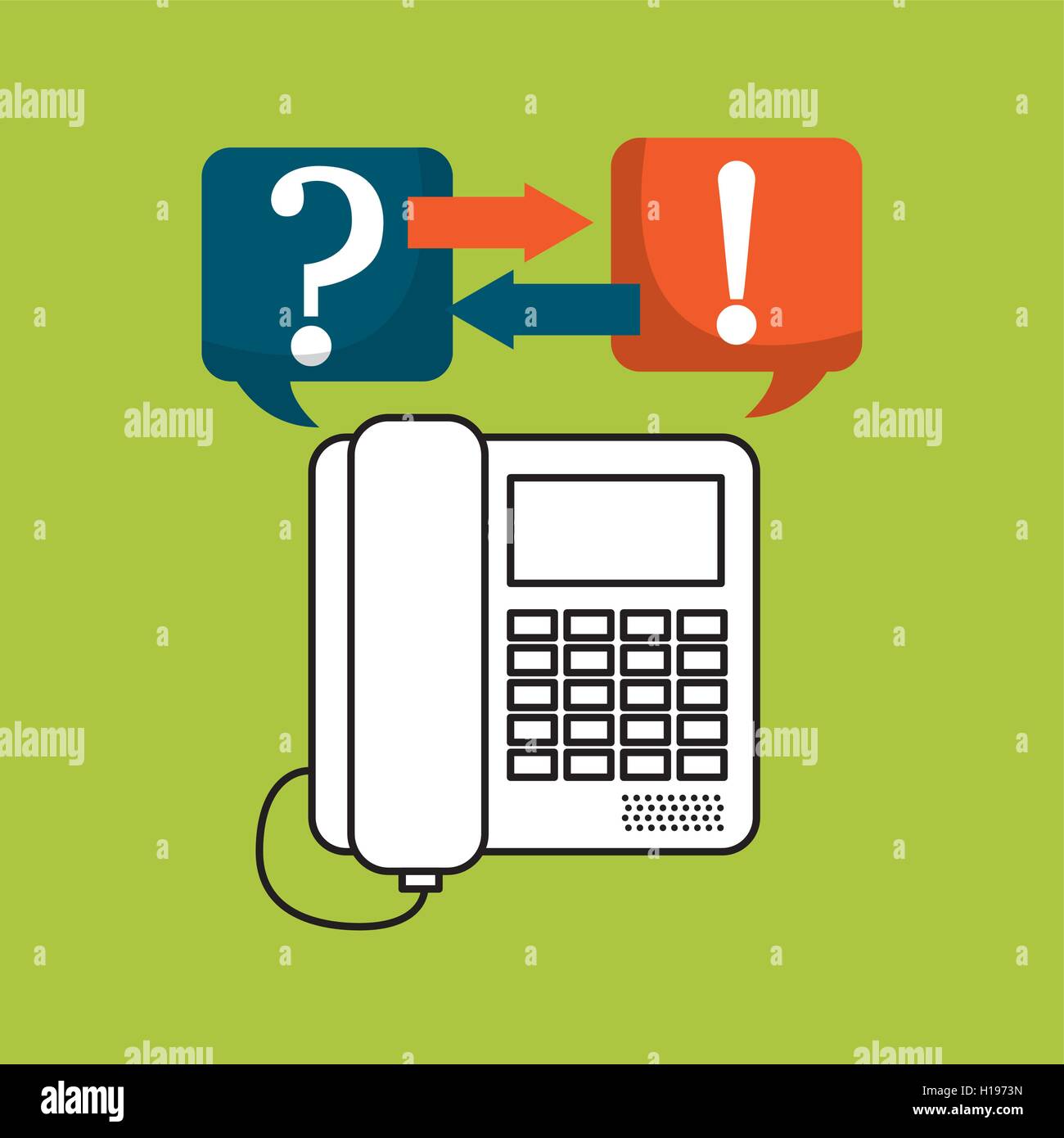 customer service flat icons Stock Vector Image & Art - Alamy