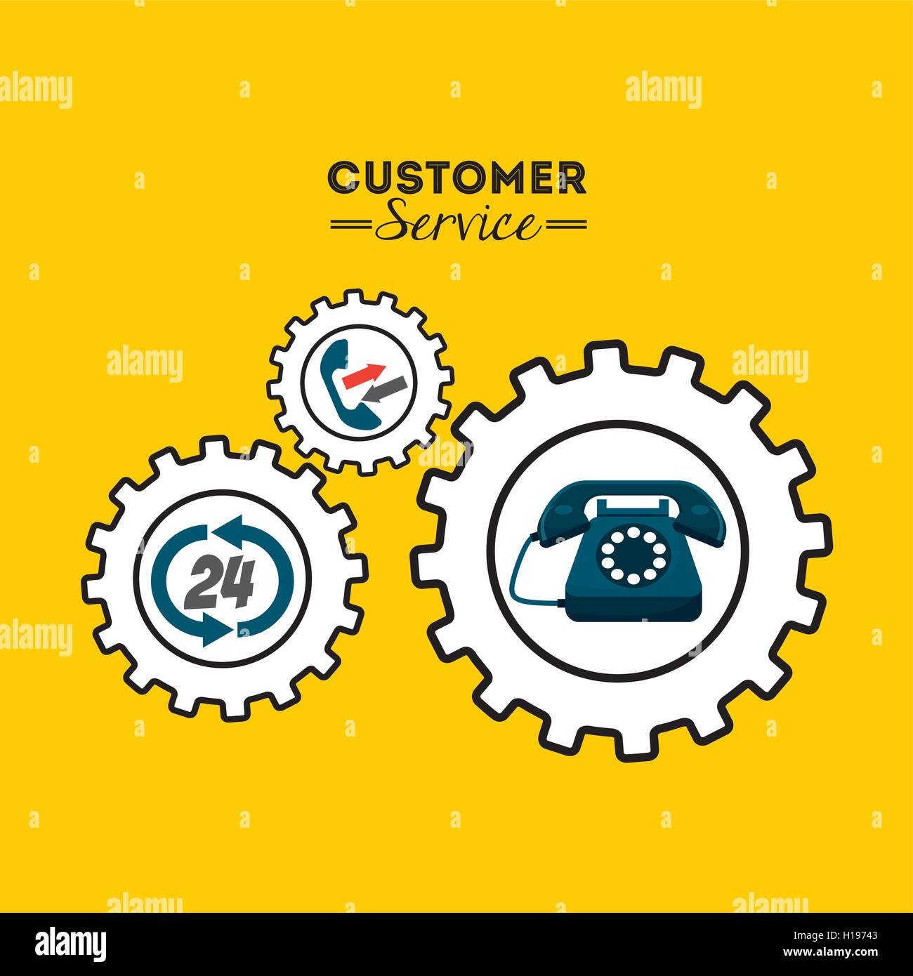 customer service flat icons Stock Vector Image & Art Alamy