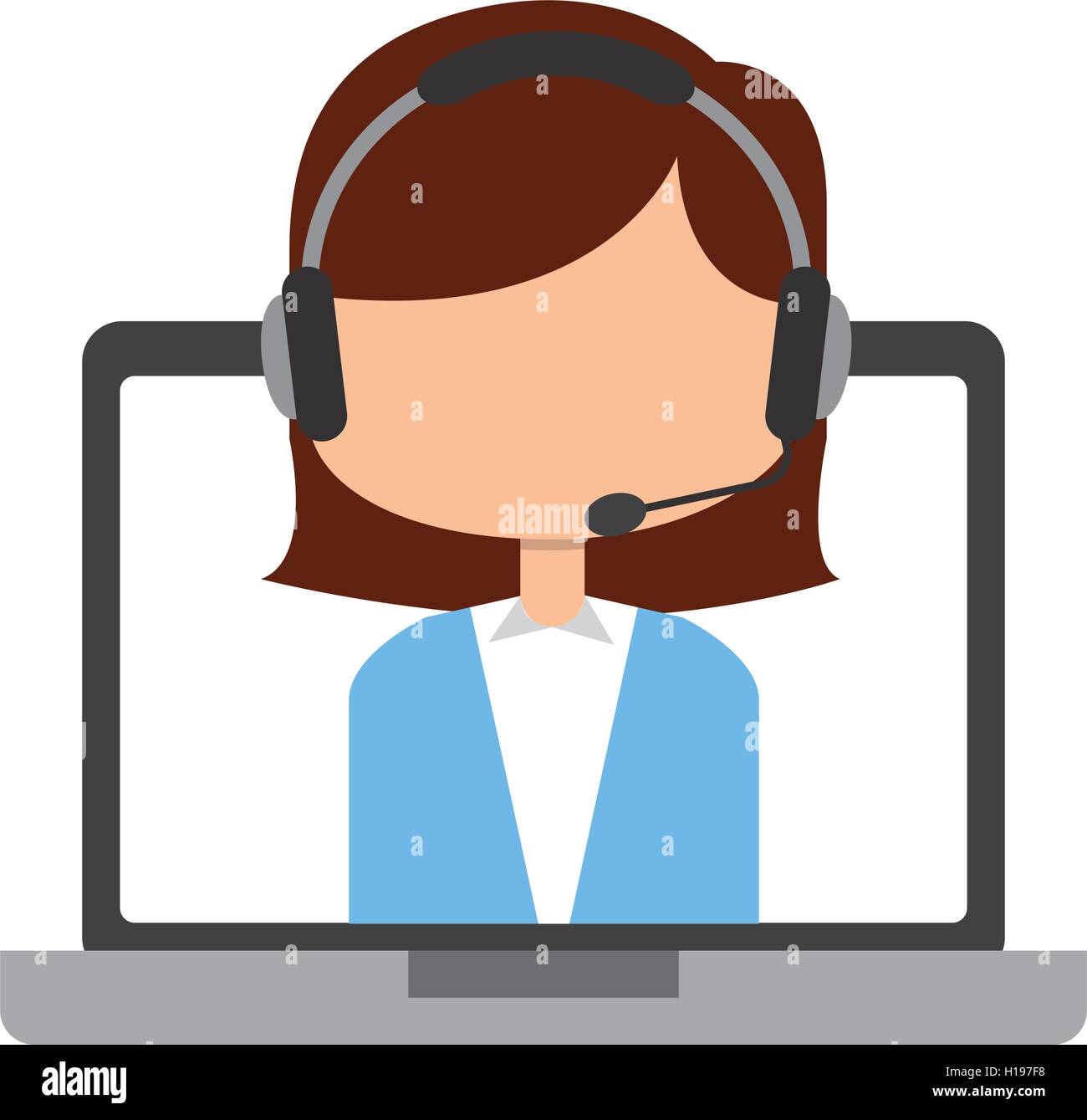 call center operator avatar Stock Vector Image & Art - Alamy