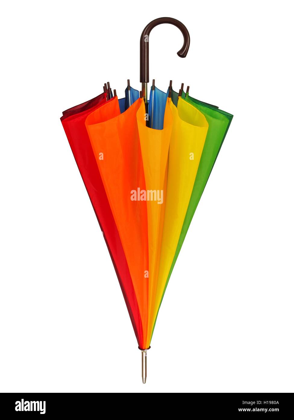 Rainbow umbrella Stock Photo