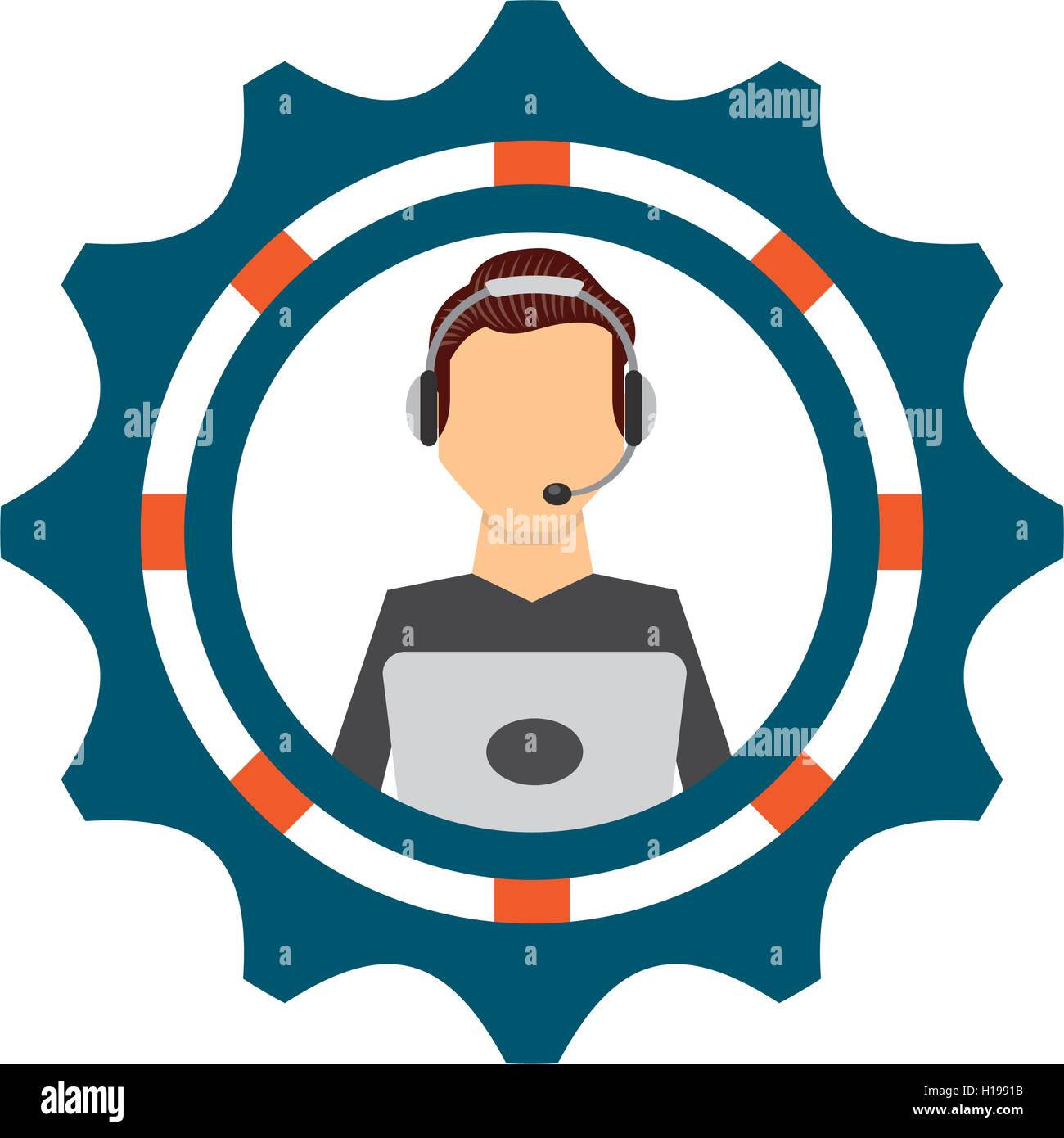 call center operator avatar Stock Vector Image & Art - Alamy
