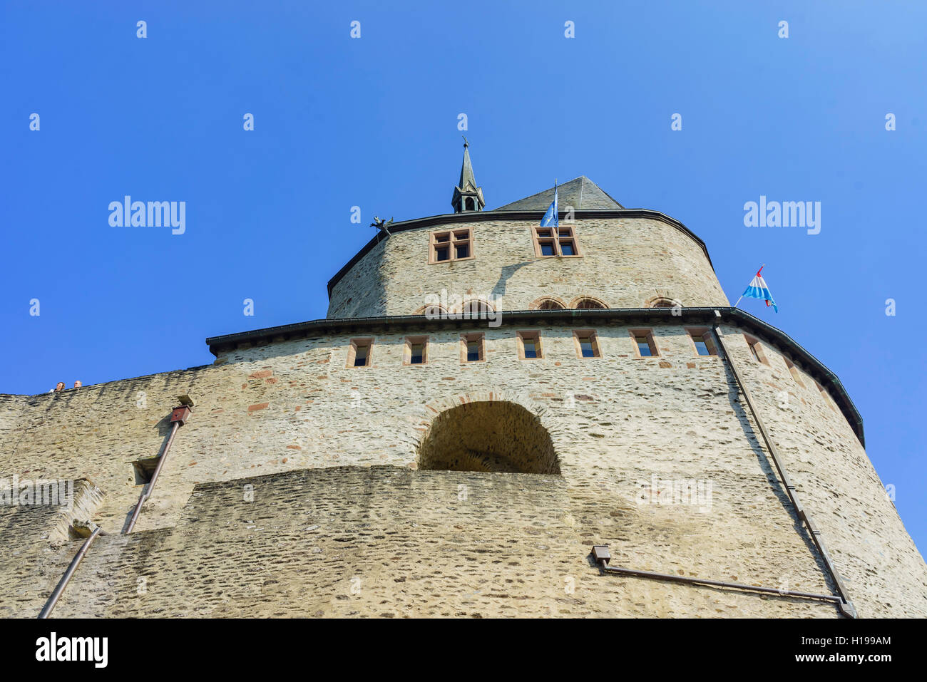 The beautiful and historical Vianden Castle, Luxembourg Stock Photo Alamy