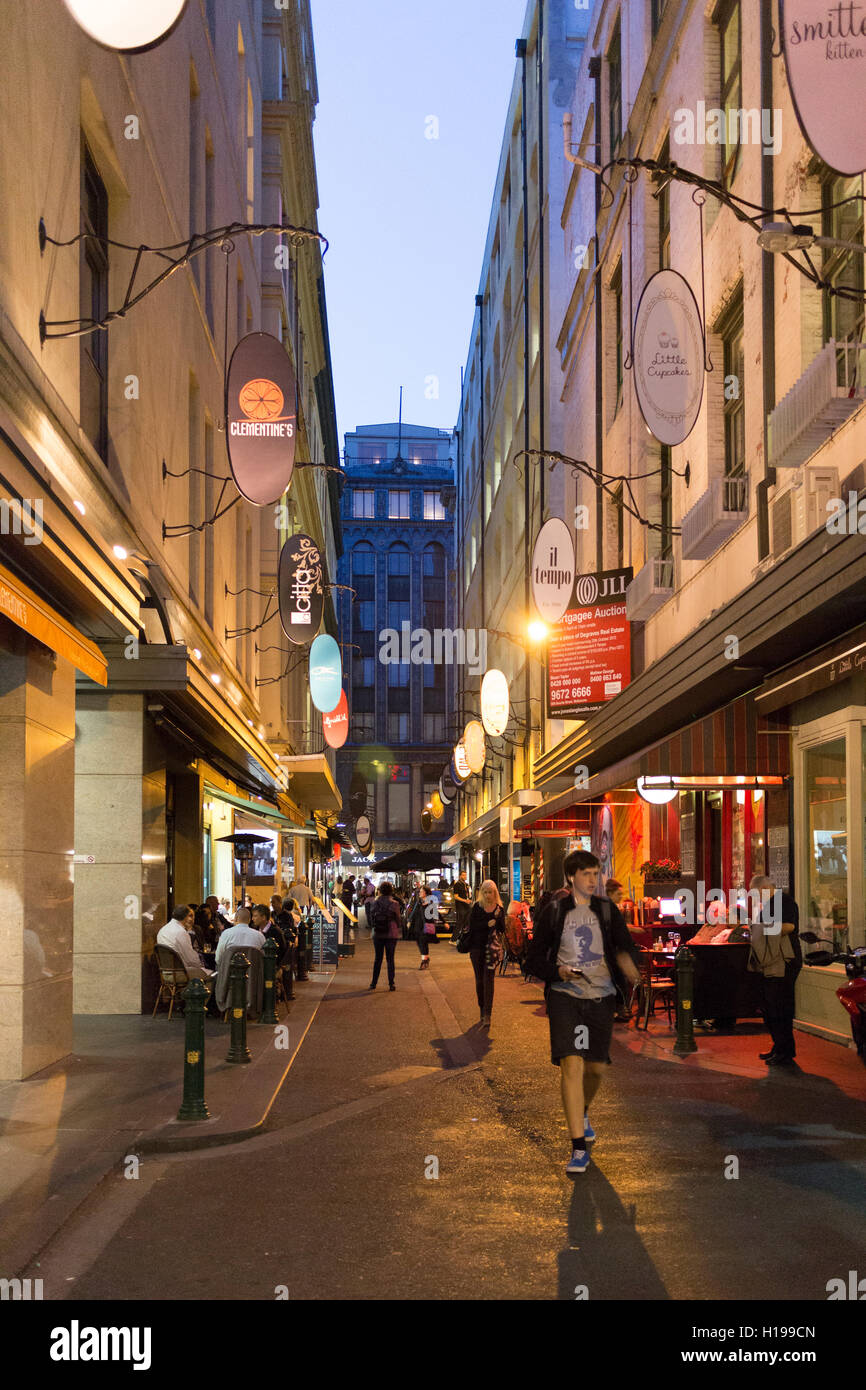 Coffee shops and cafes line the small laneway's and streets of inner